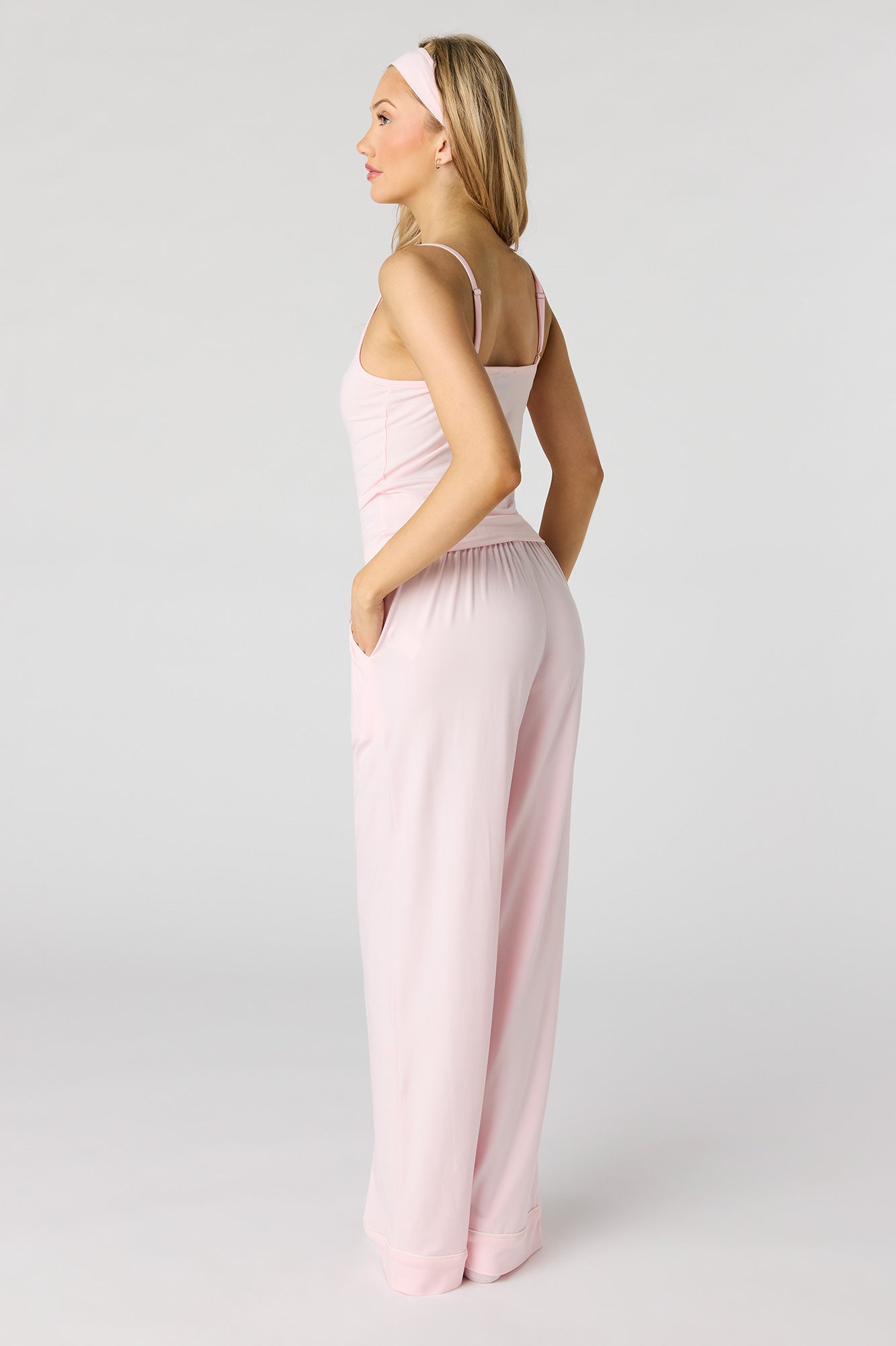 Tank & Pant & Headband Soft Pajama Set