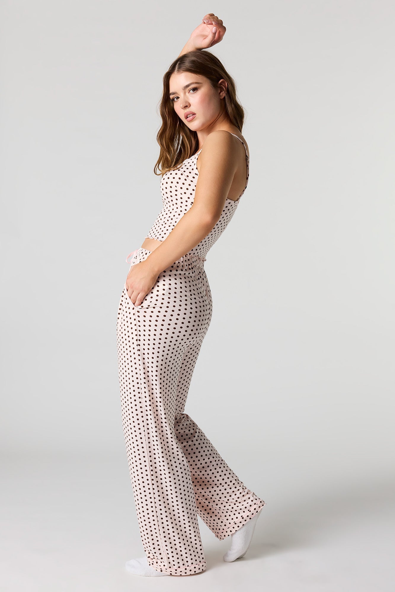 Lace V-Neck Tank & Pant Pajama Set