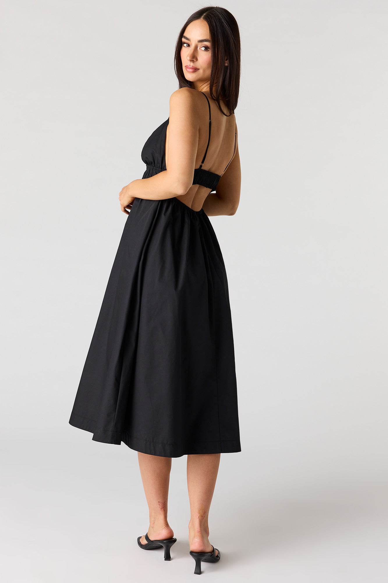 Poplin Midi Dress