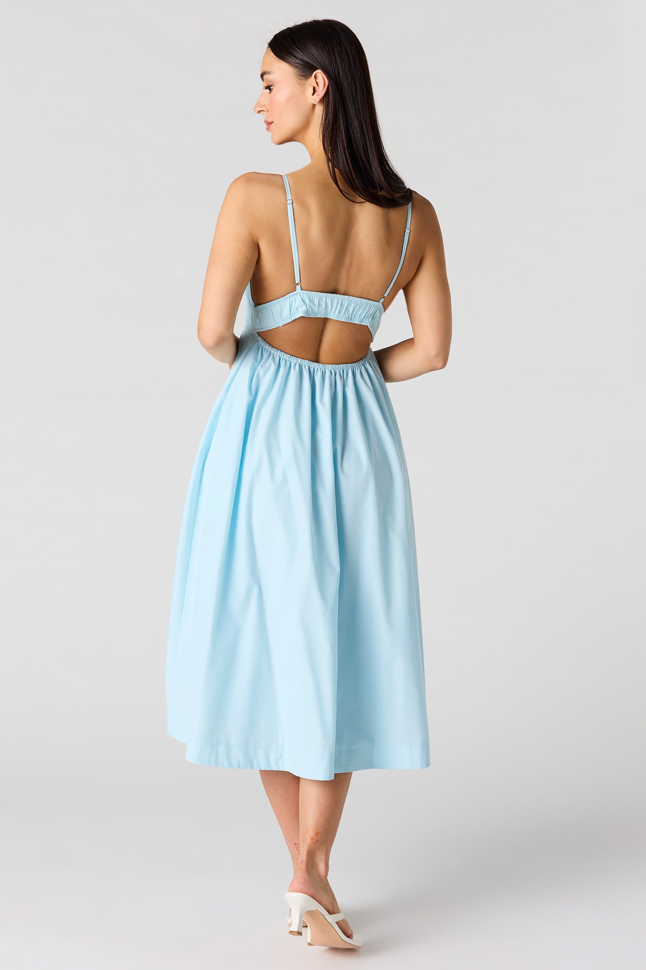 Poplin Midi Dress