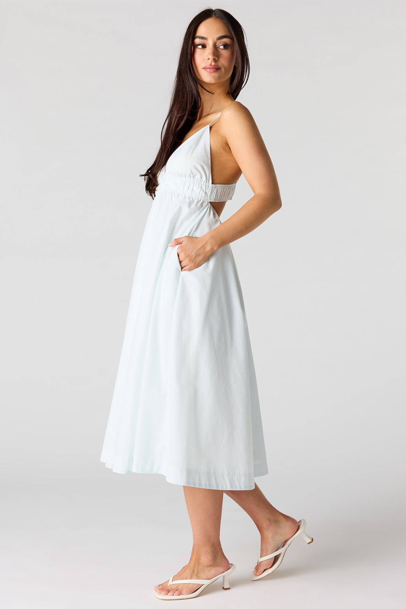 Poplin Midi Dress