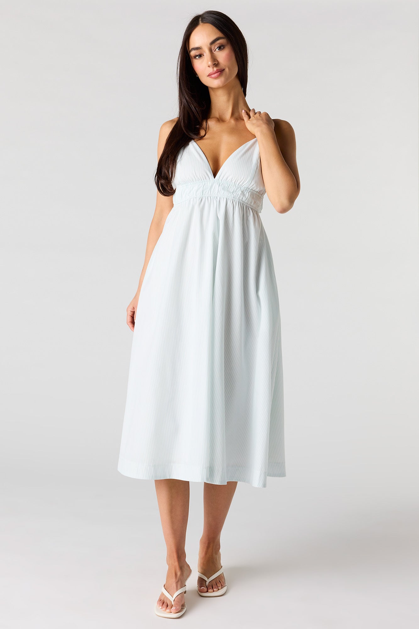 Poplin Midi Dress