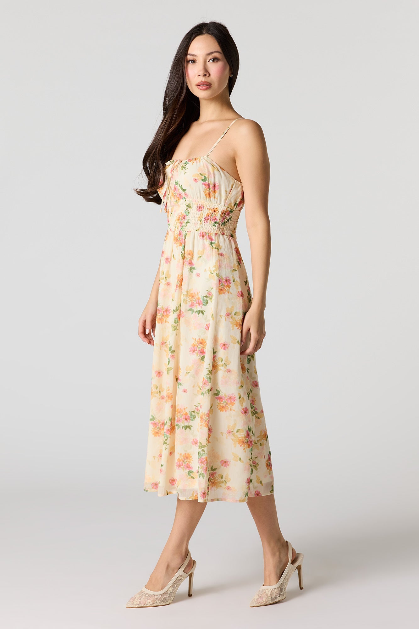 Chiffon Midi Dress
