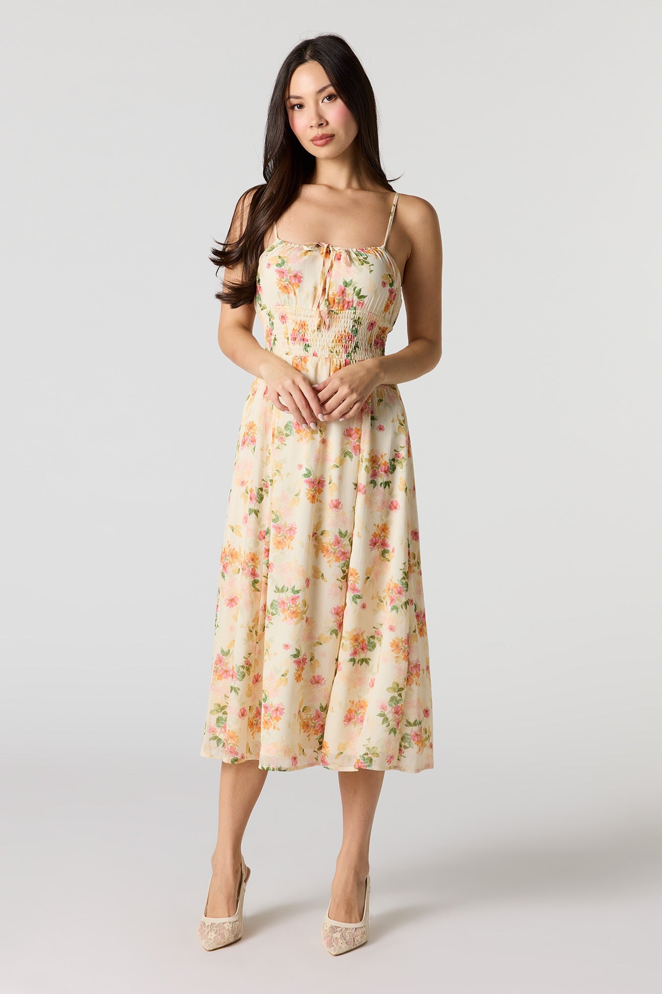 Chiffon Midi Dress