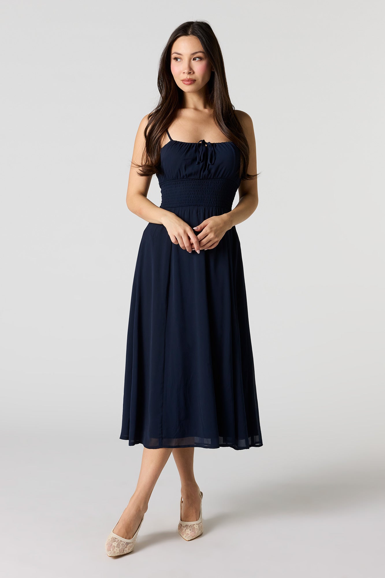 Chiffon Midi Dress