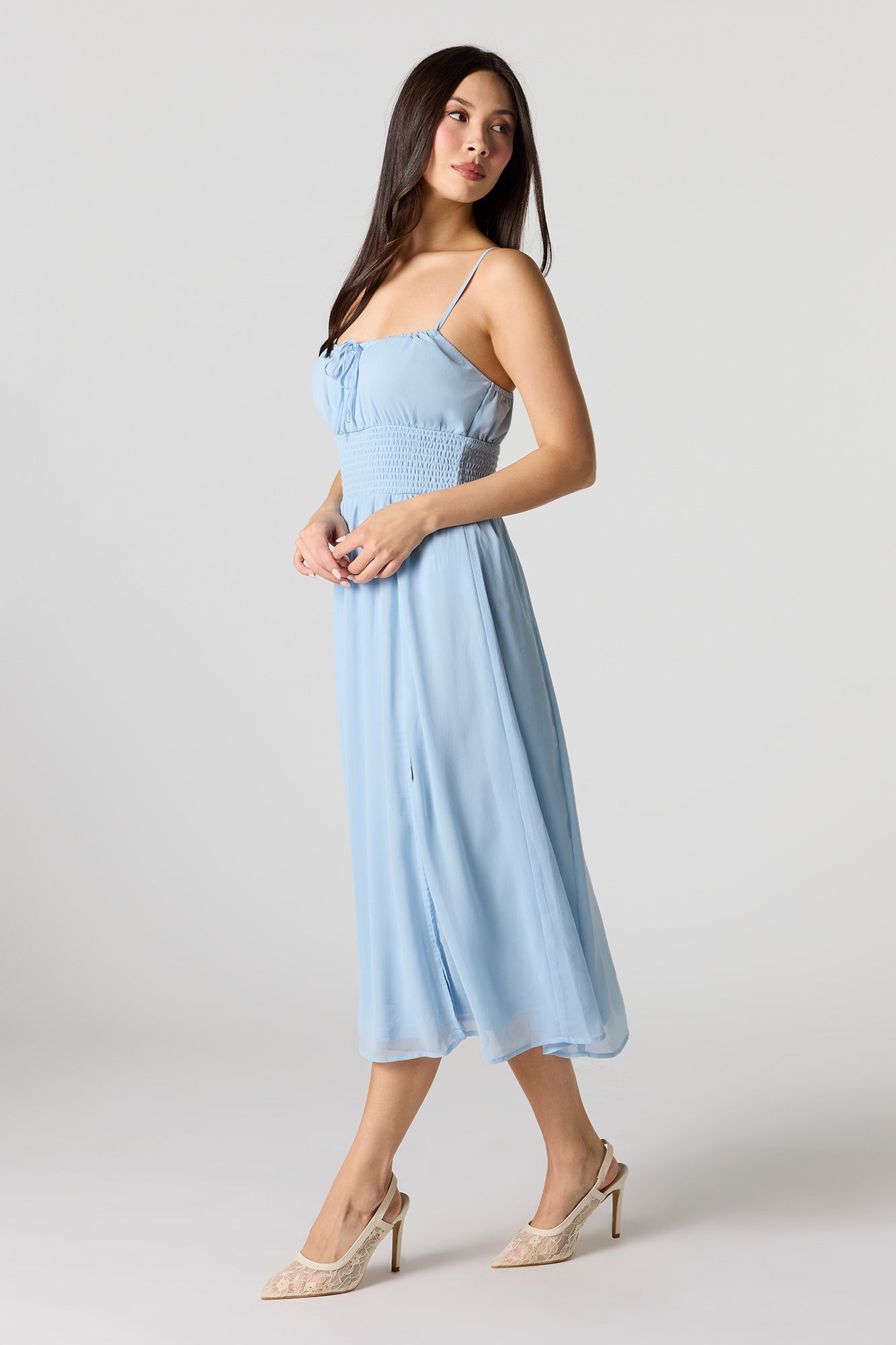 Chiffon Midi Dress