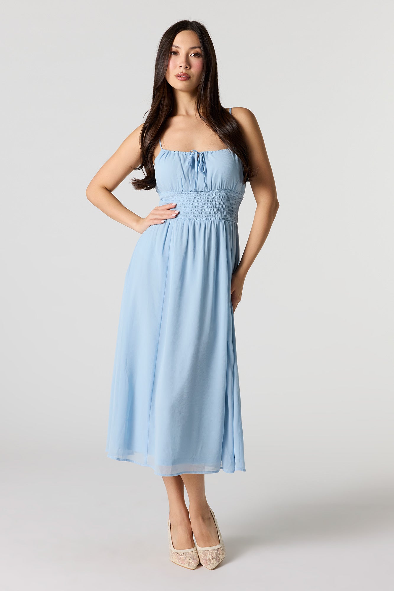 Chiffon Midi Dress