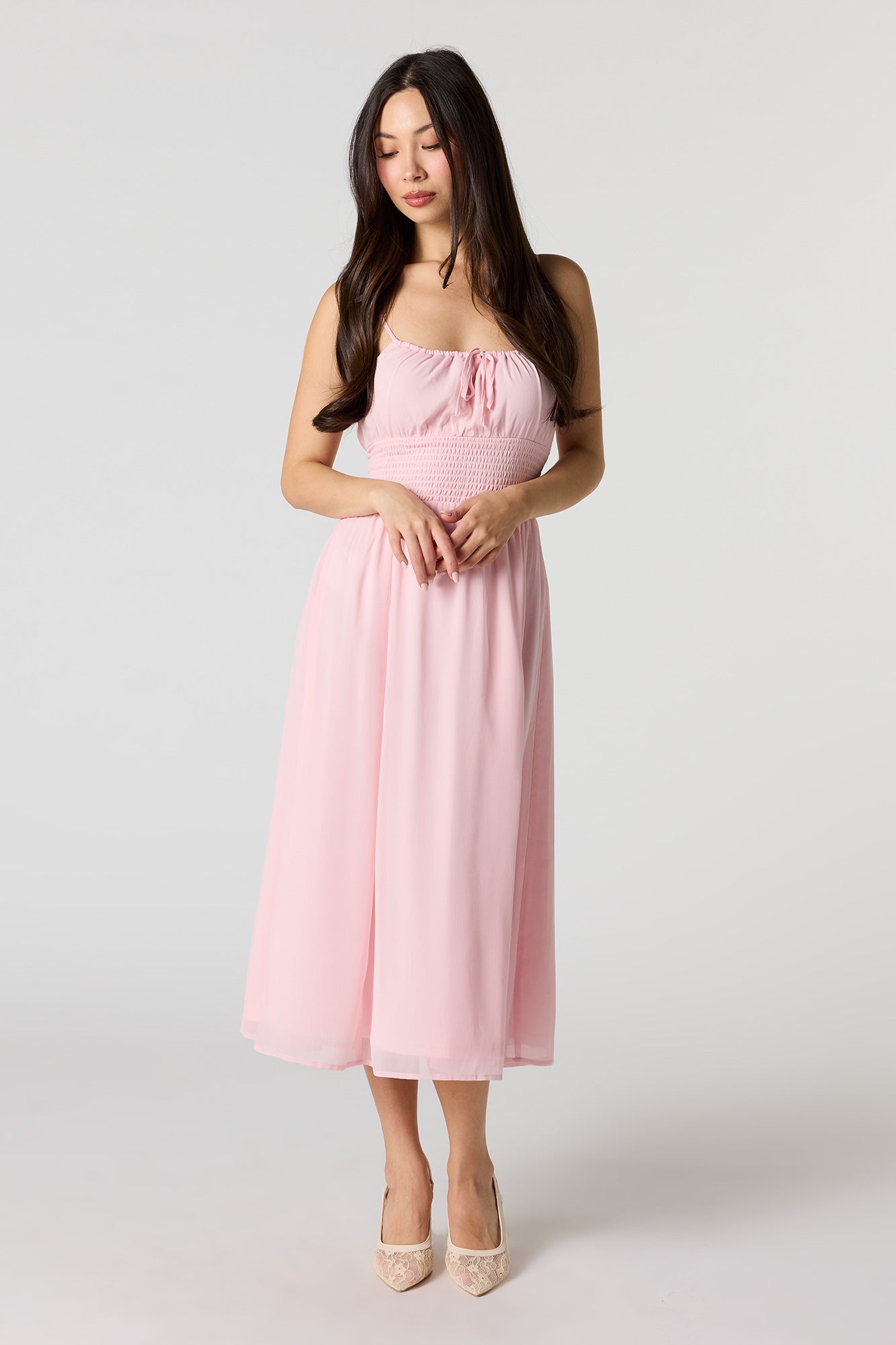 Chiffon Midi Dress