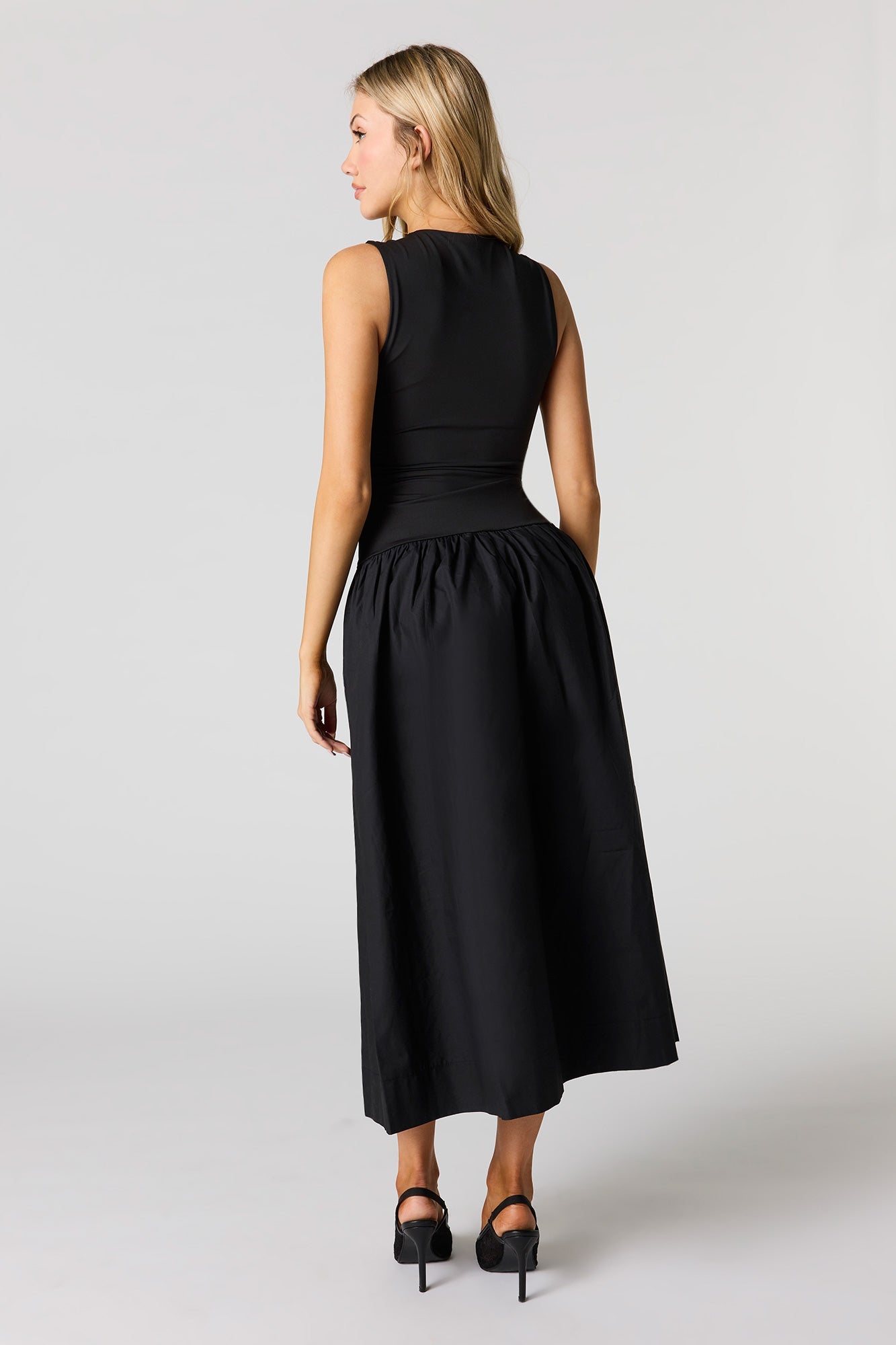 Drop Waist Midi Dress