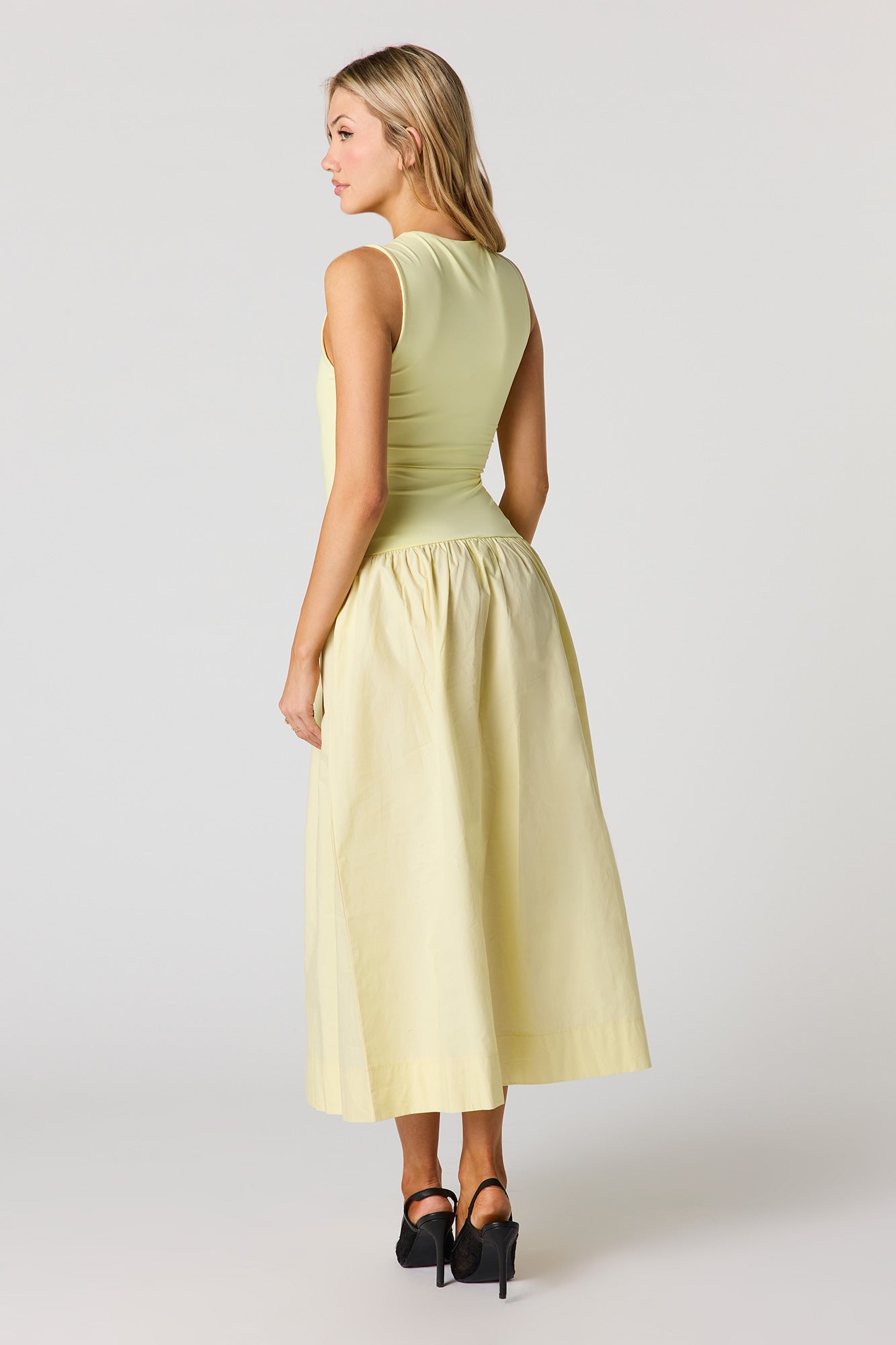 Drop Waist Midi Dress