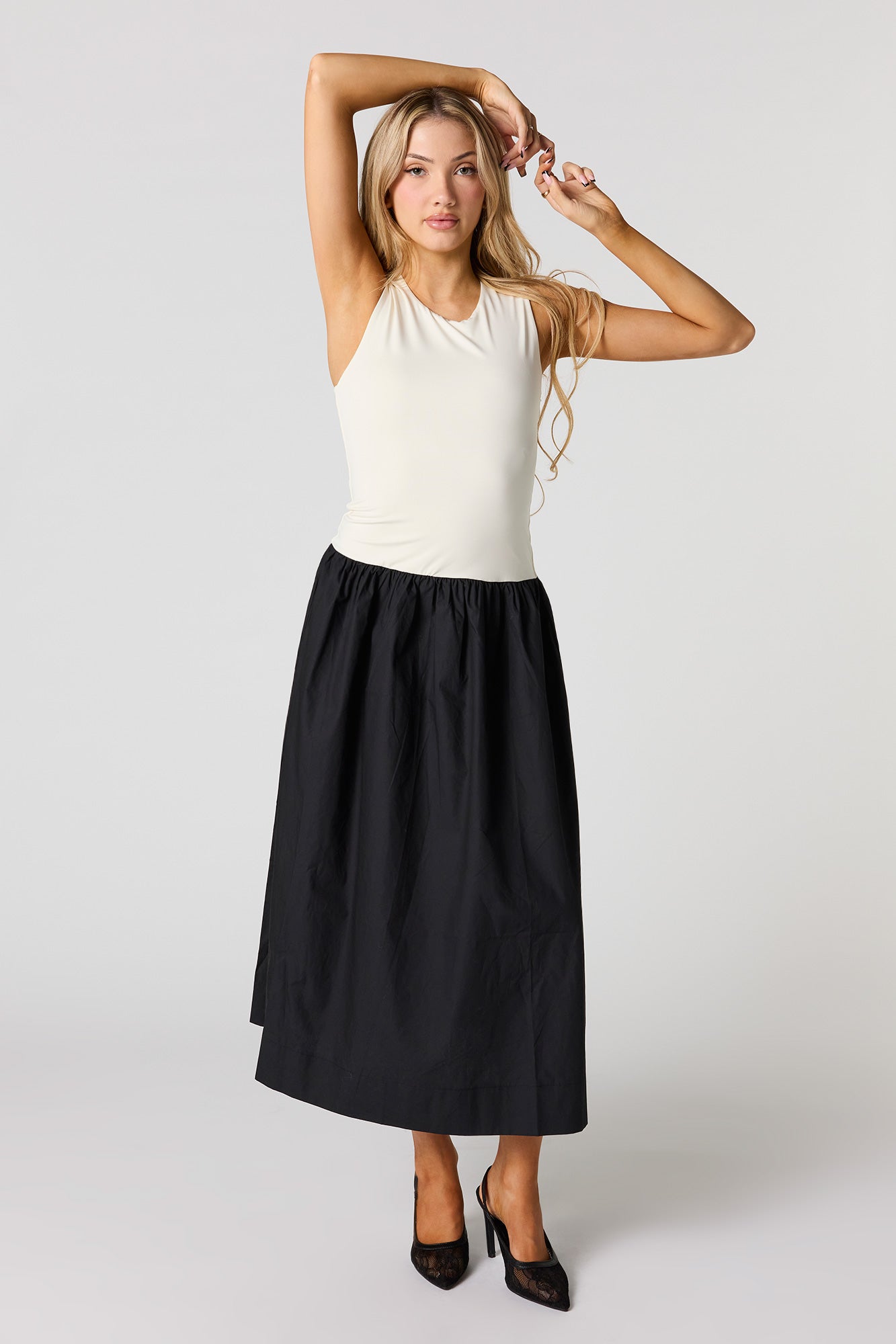 Drop Waist Midi Dress