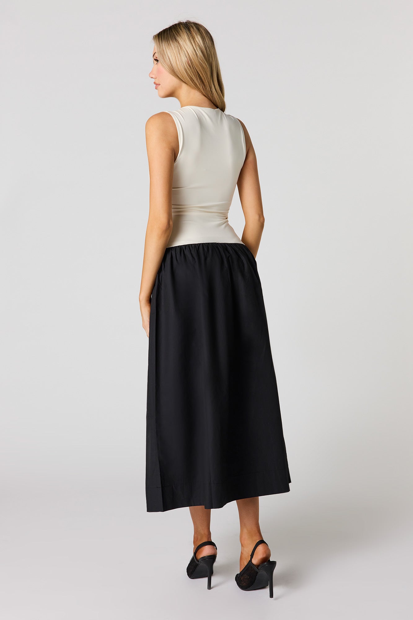 Drop Waist Midi Dress