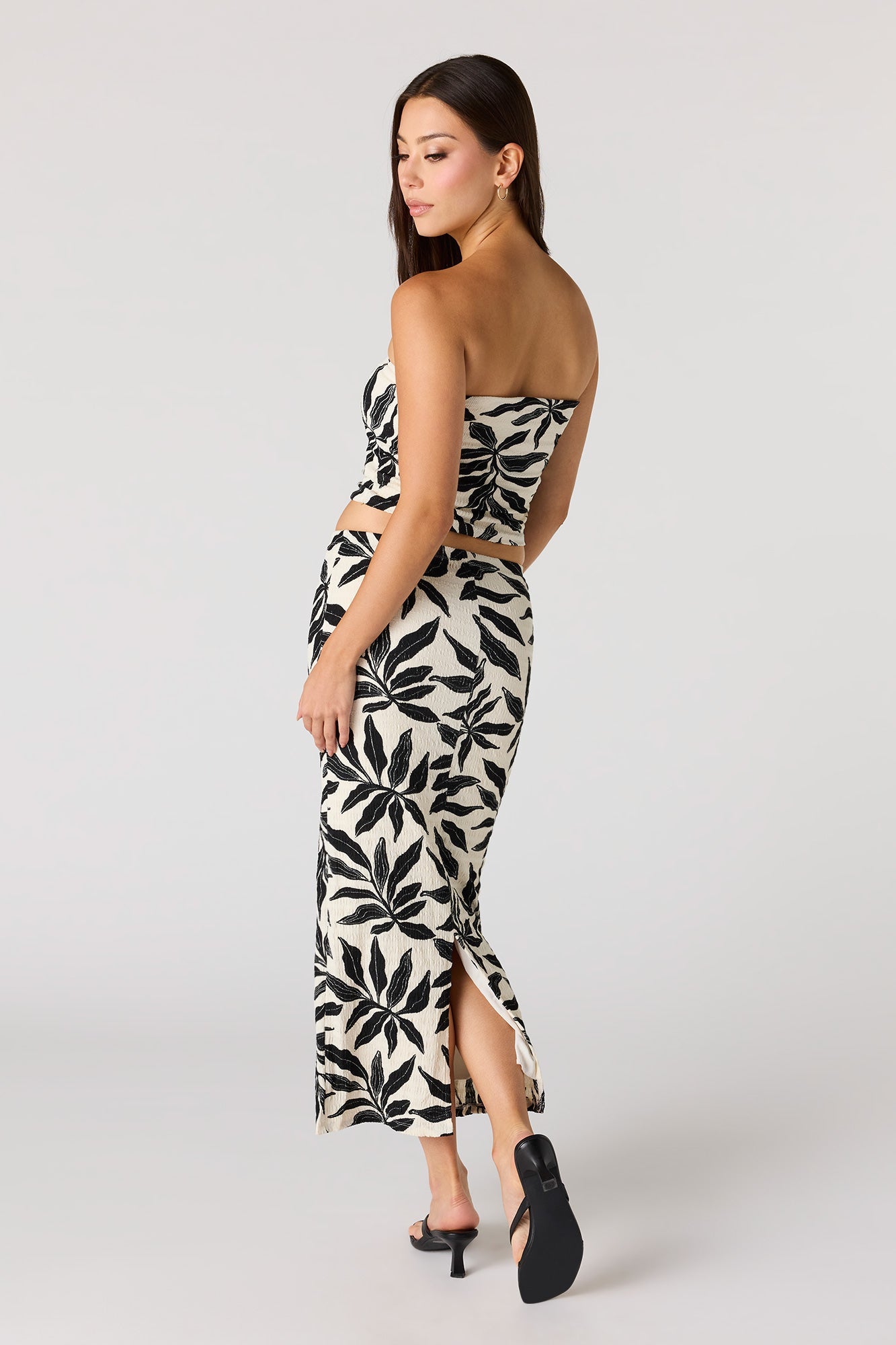 Textured Maxi Skirt