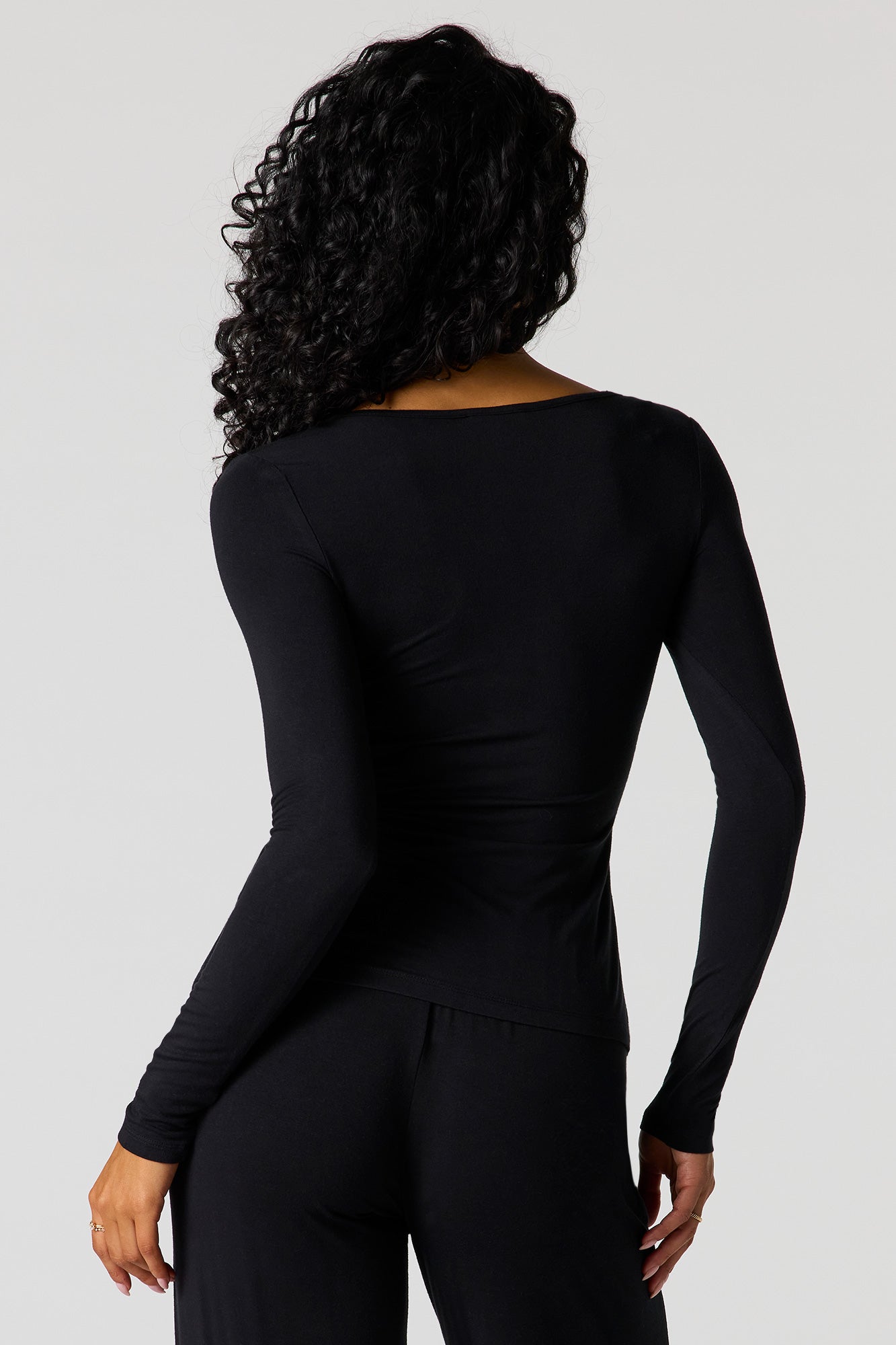 Metal Accent Cut-Out Flyaway Top