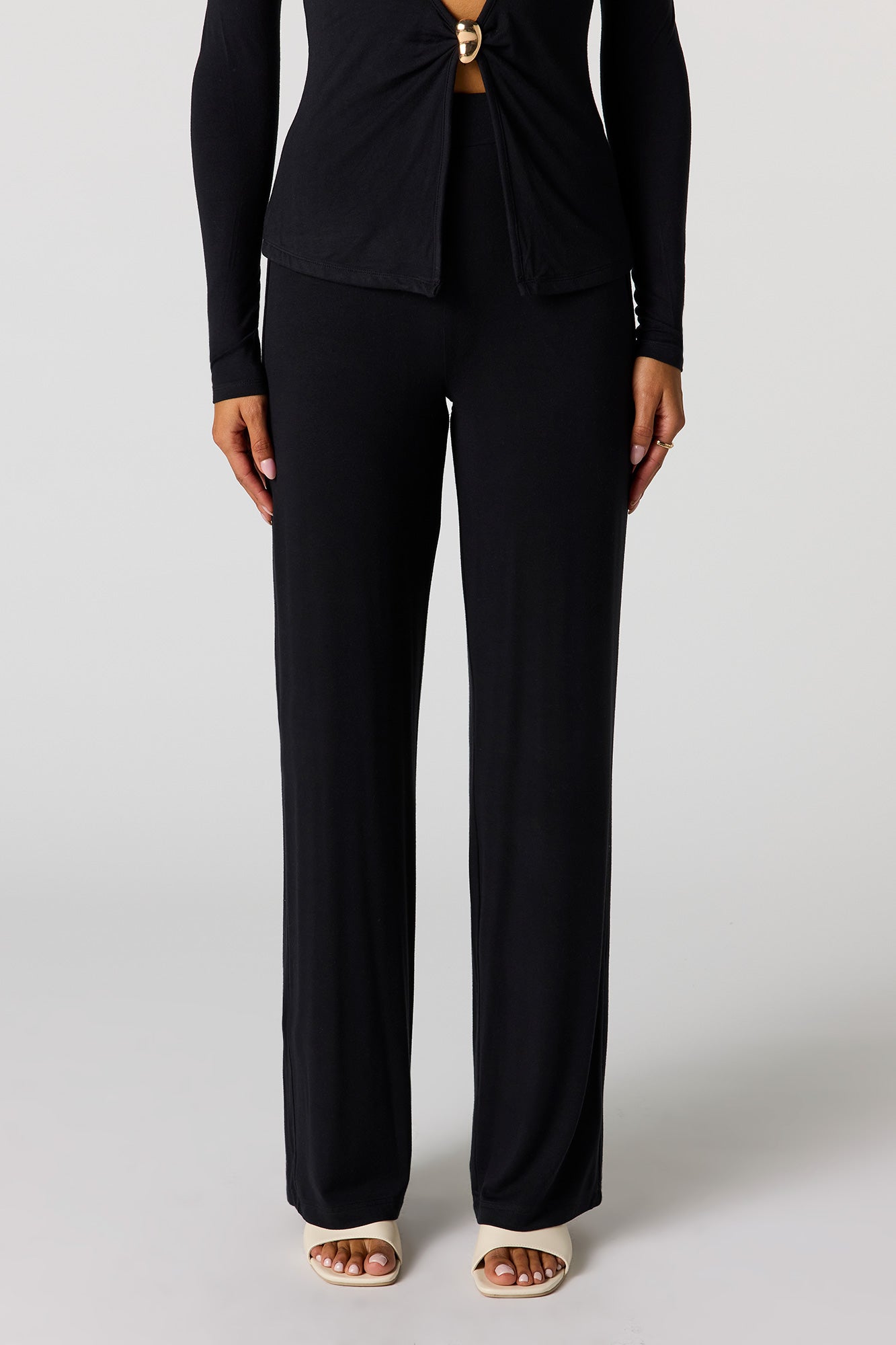 High Rise Wide Leg Pant