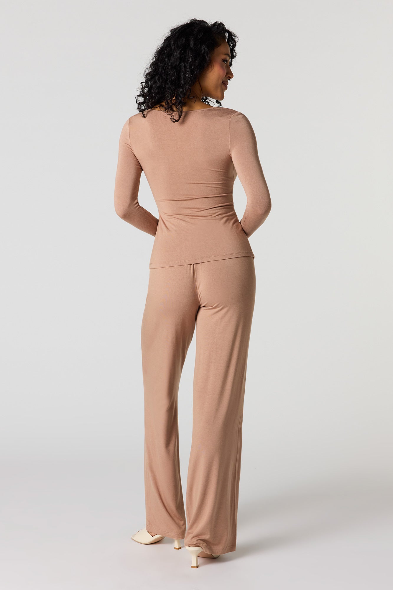 High Rise Wide Leg Pant