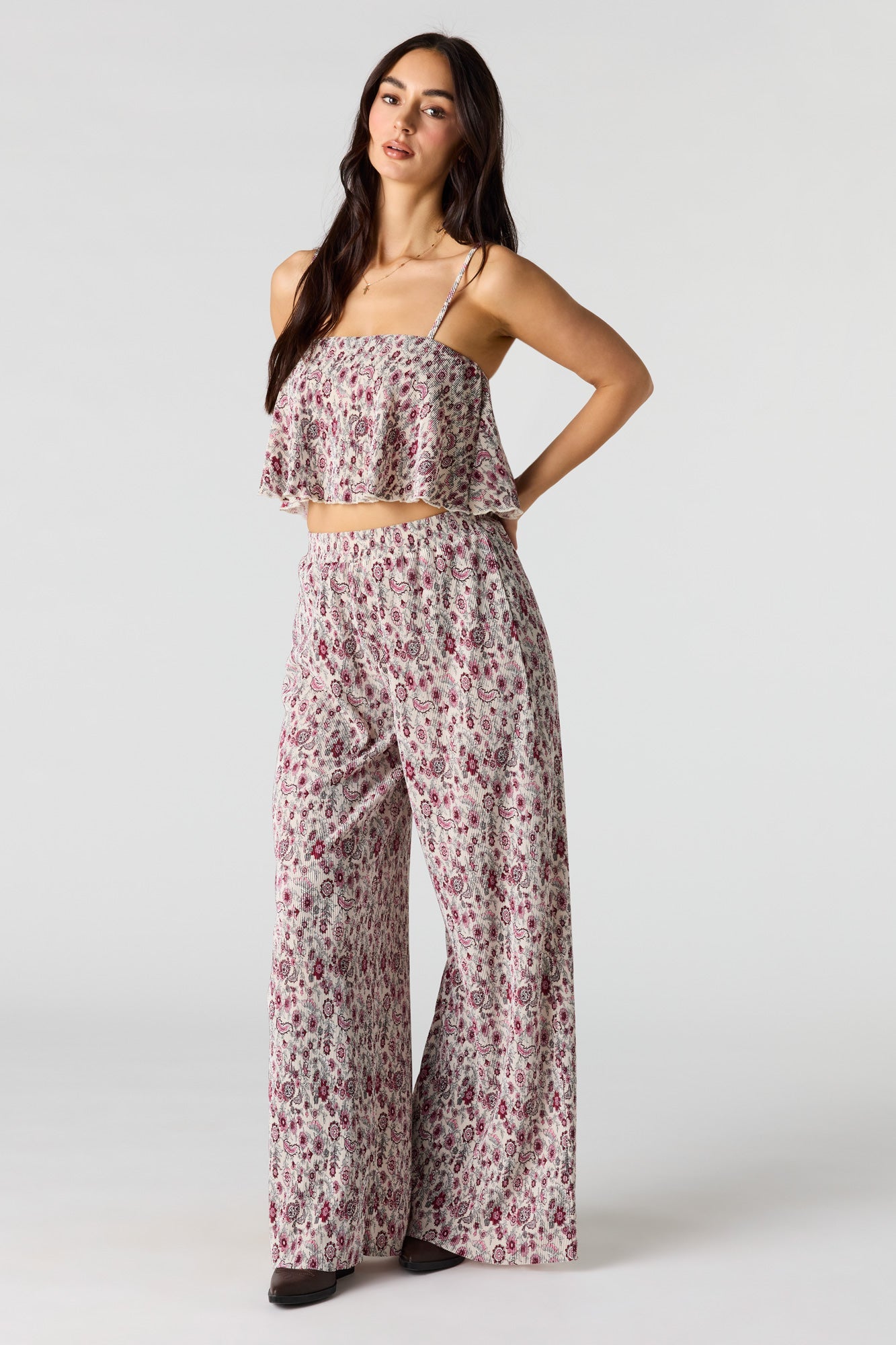 Ribbed Flowy Tank
