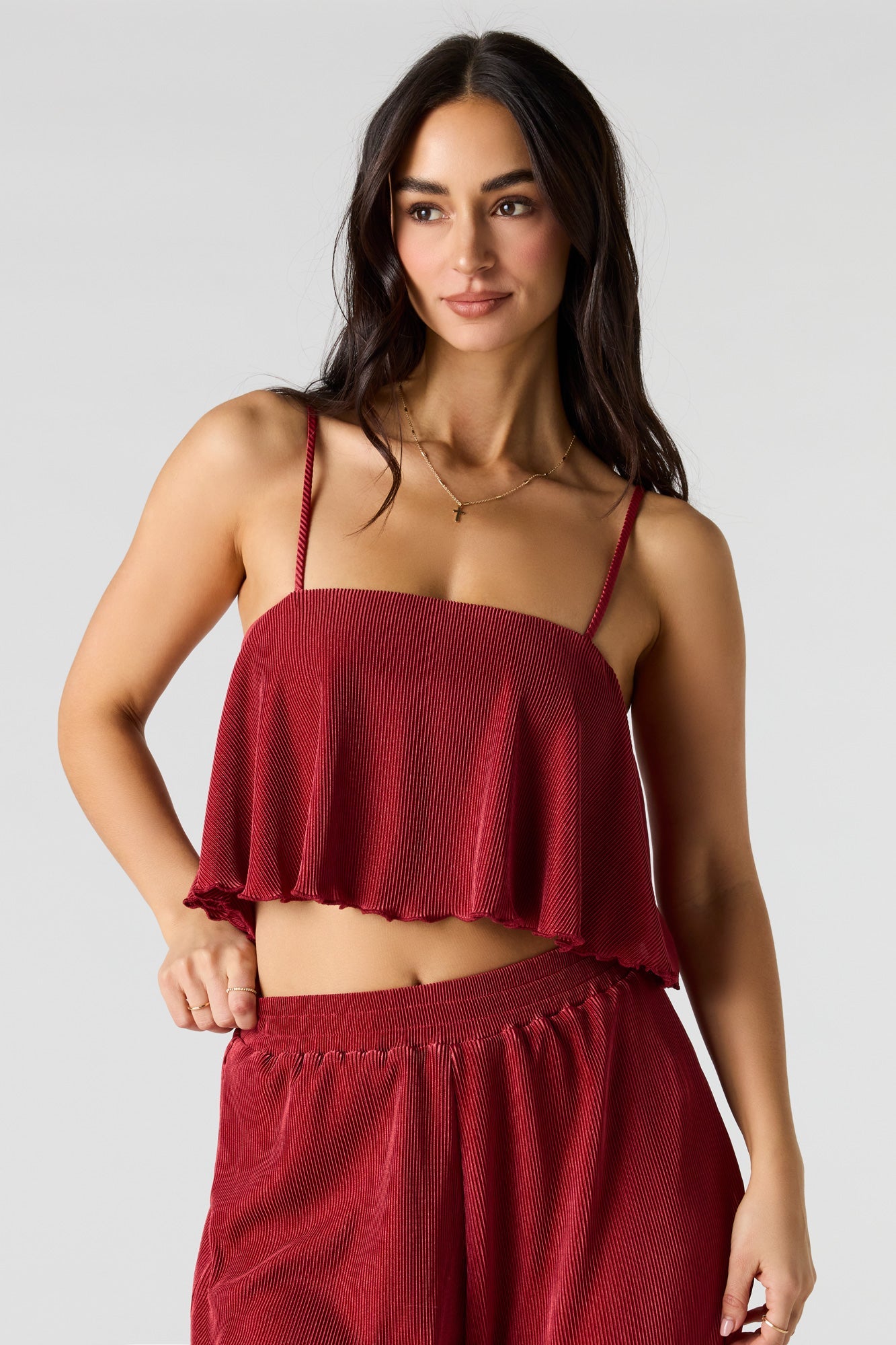 Ribbed Flowy Tank