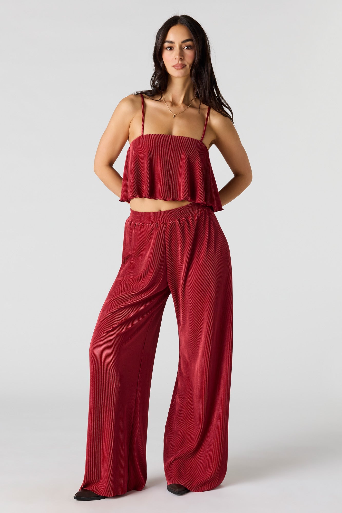Ribbed Flowy Tank
