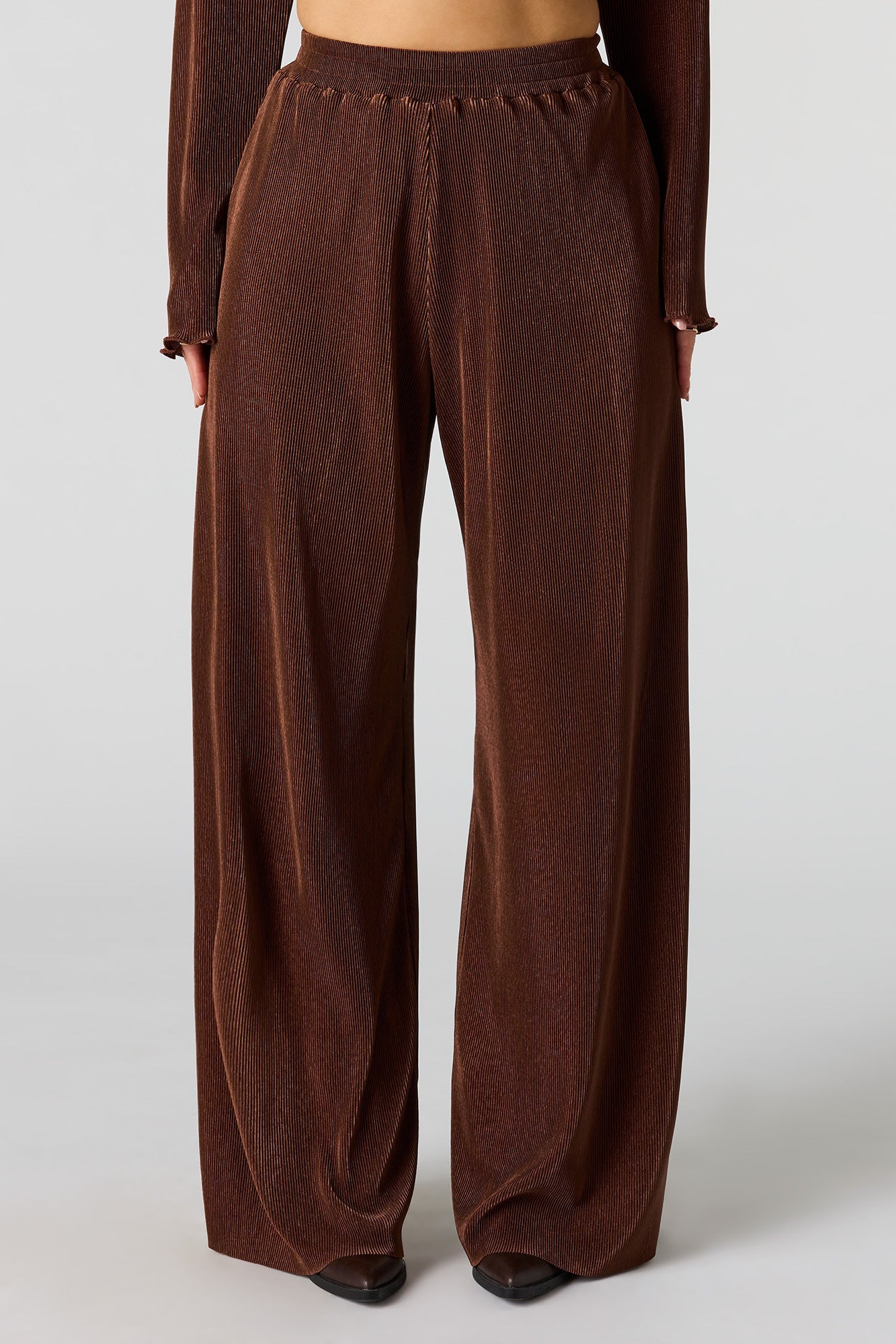 Ribbed Wide Leg Pant