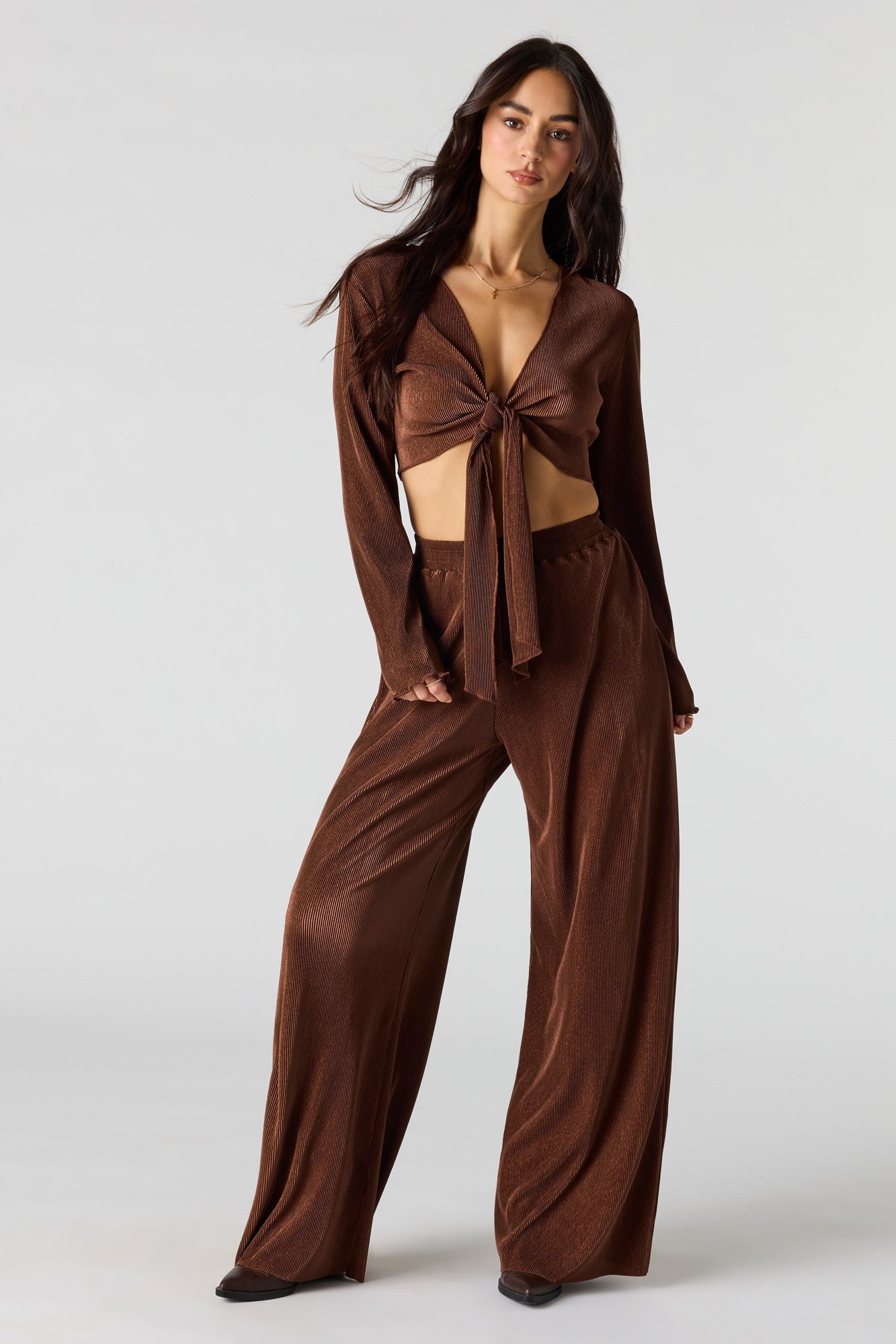 Ribbed Wide Leg Pant