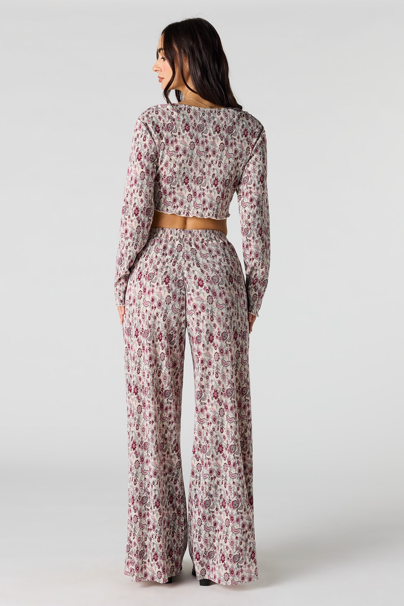 Ribbed Wide Leg Pant