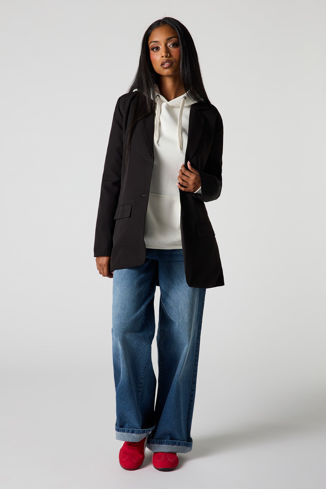 Oversized Graphic Blazer