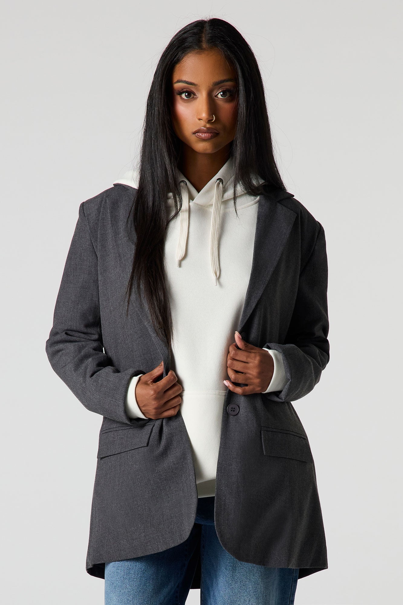 Oversized Graphic Blazer