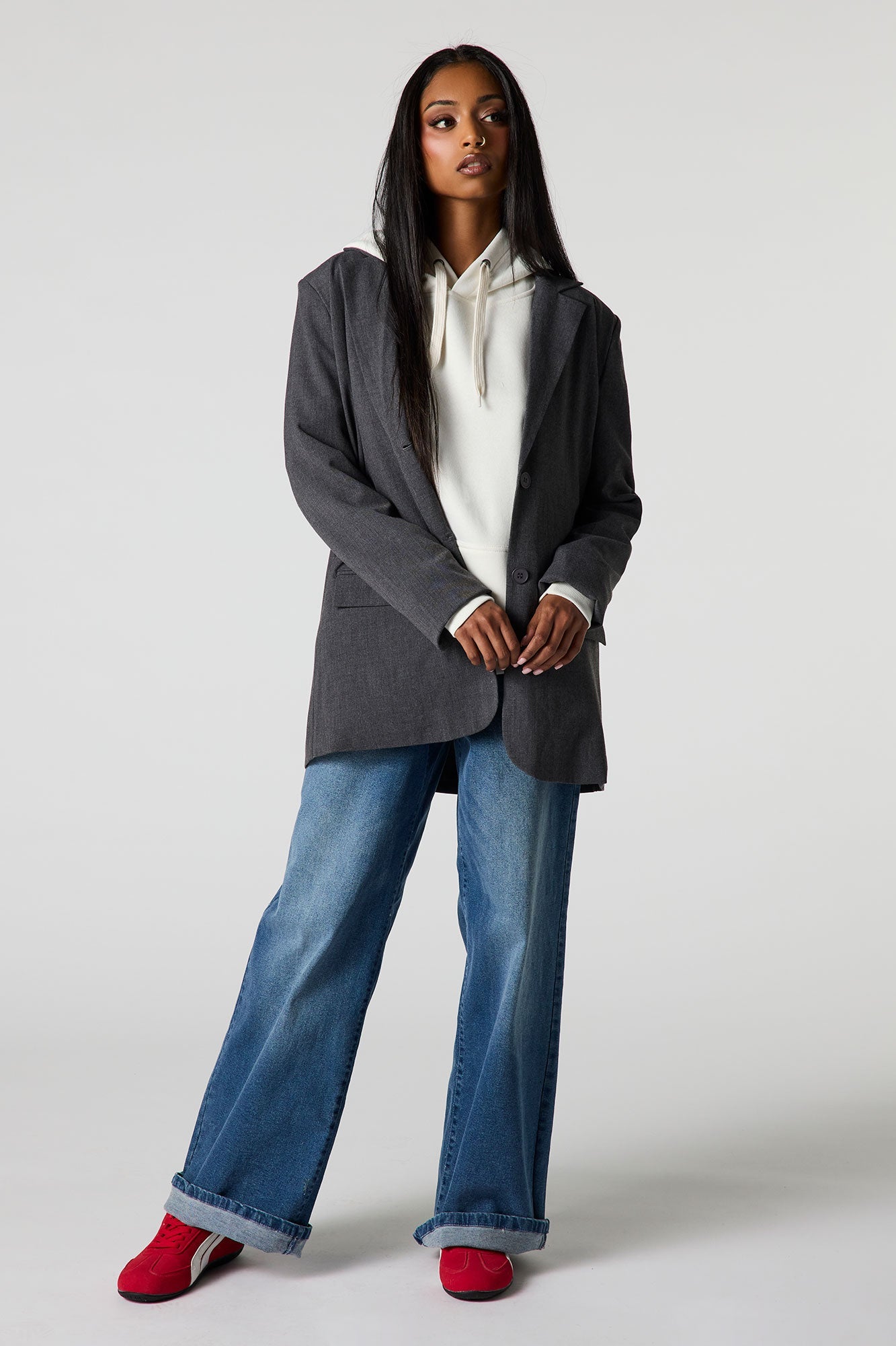 Oversized Graphic Blazer