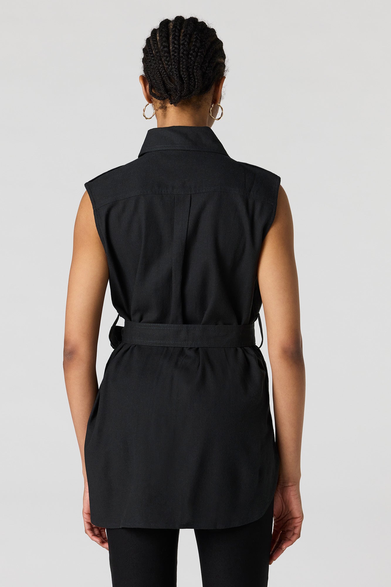 Button-Up Collared Vest