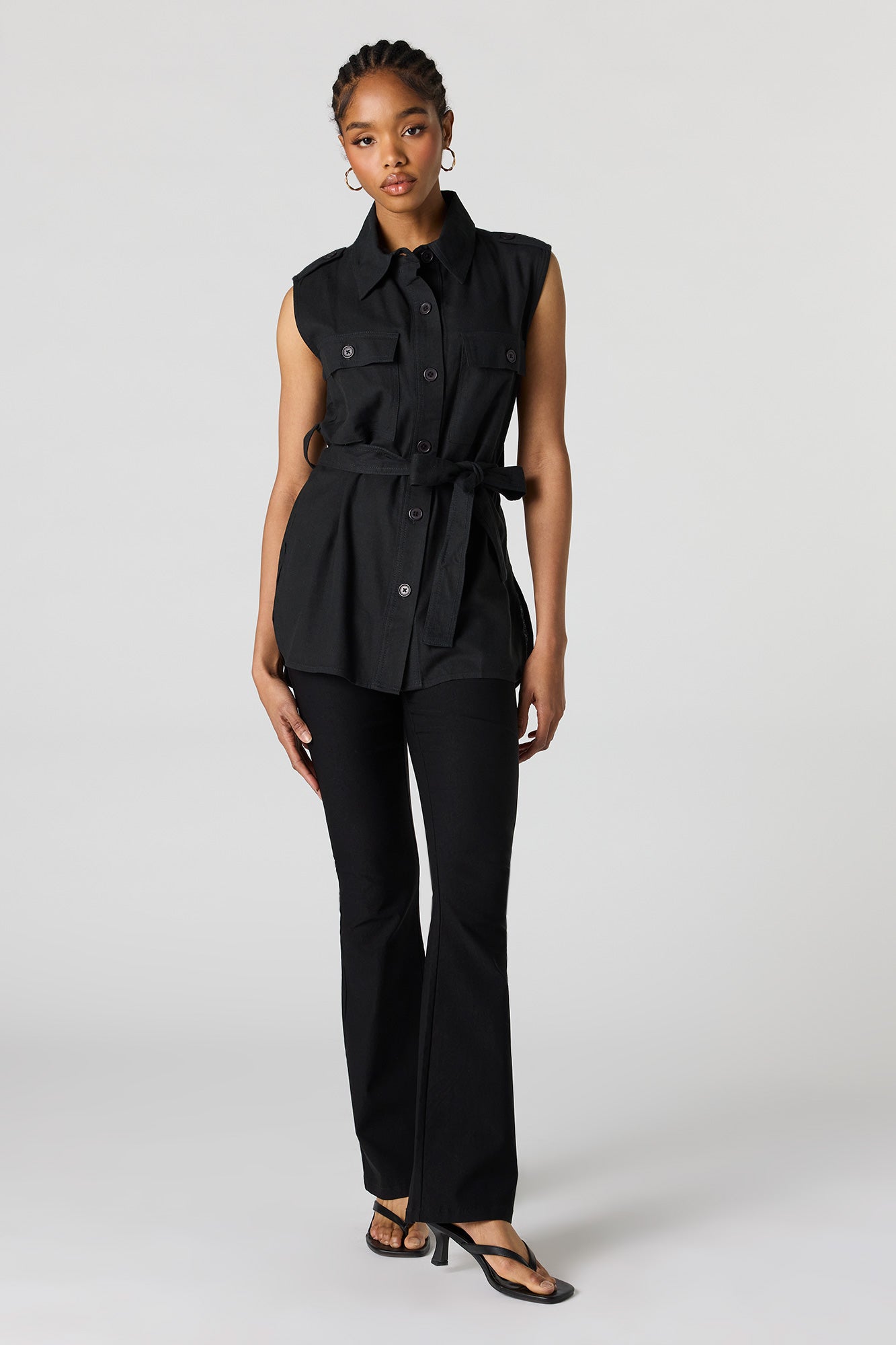 Button-Up Collared Vest