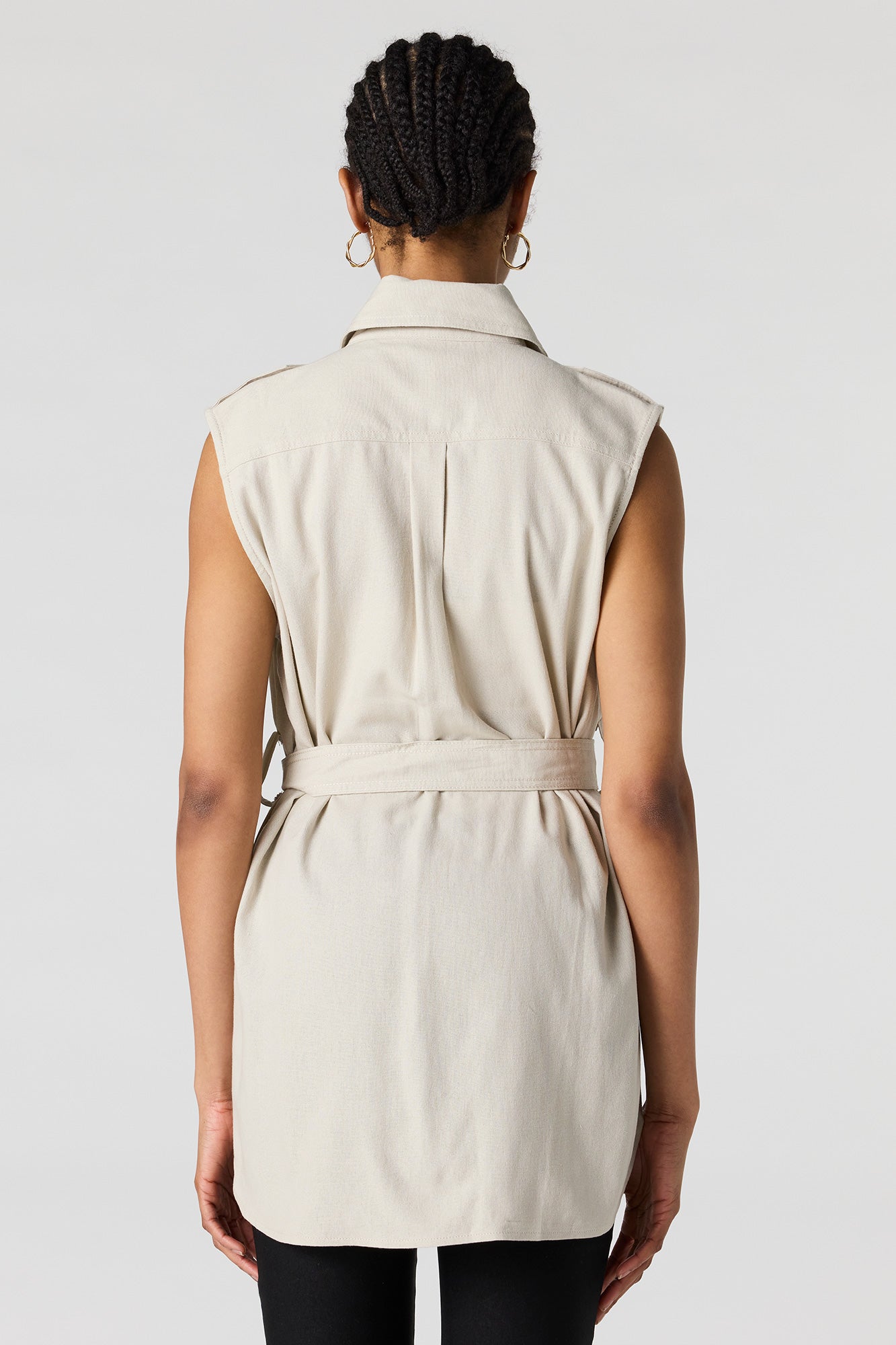 Button-Up Collared Vest