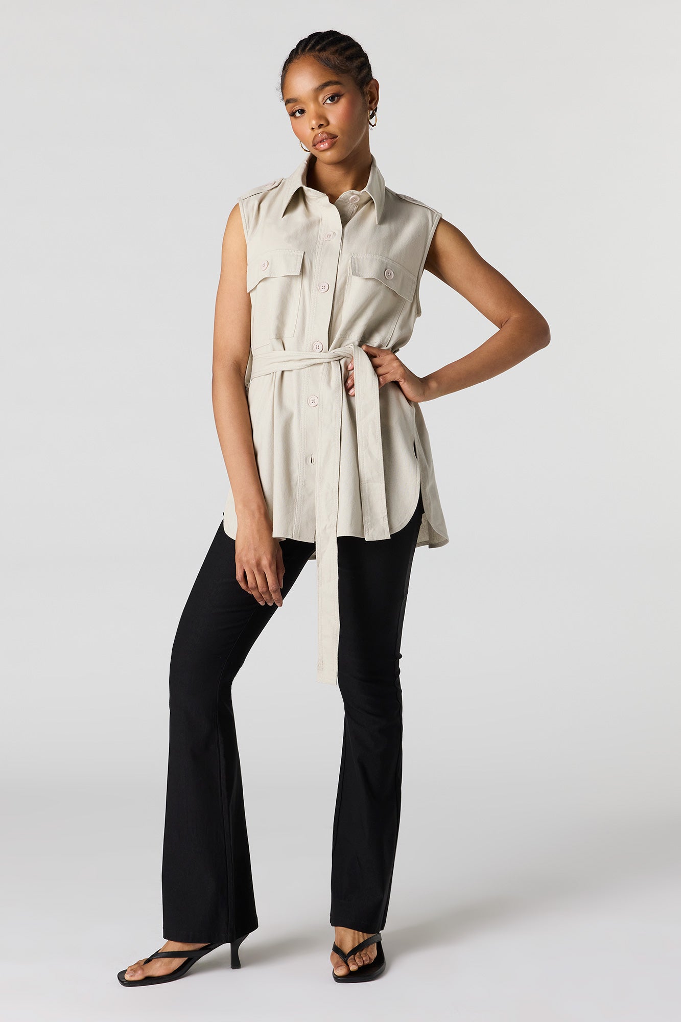 Button-Up Collared Vest