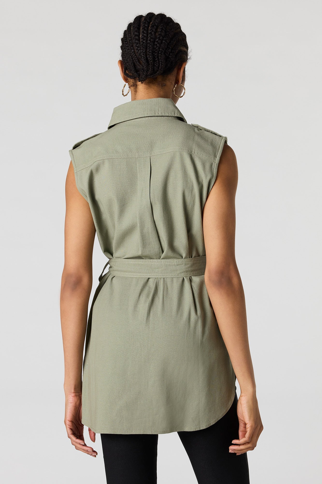 Button-Up Collared Vest