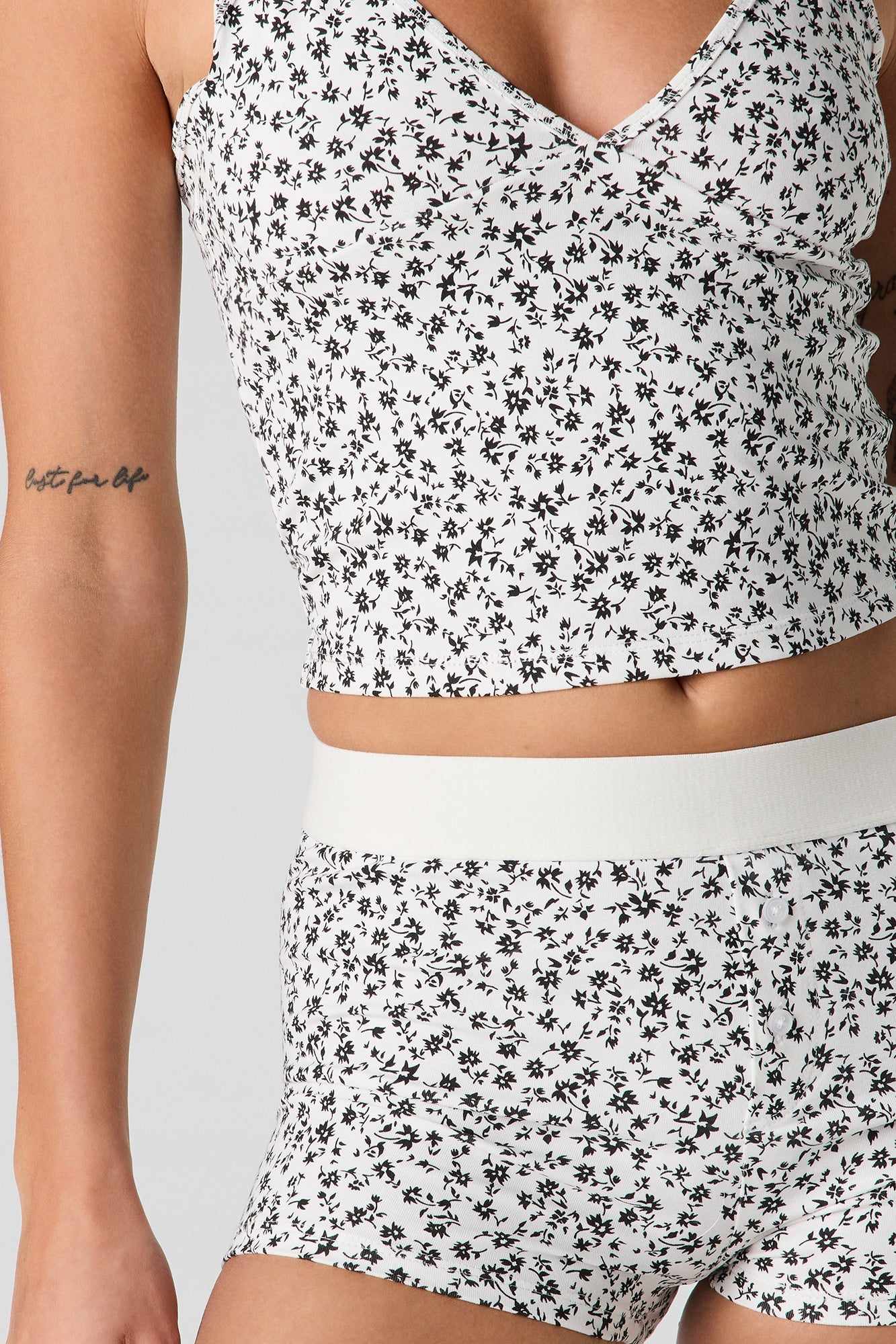 Printed Tank & Boxer Short Pajama Set