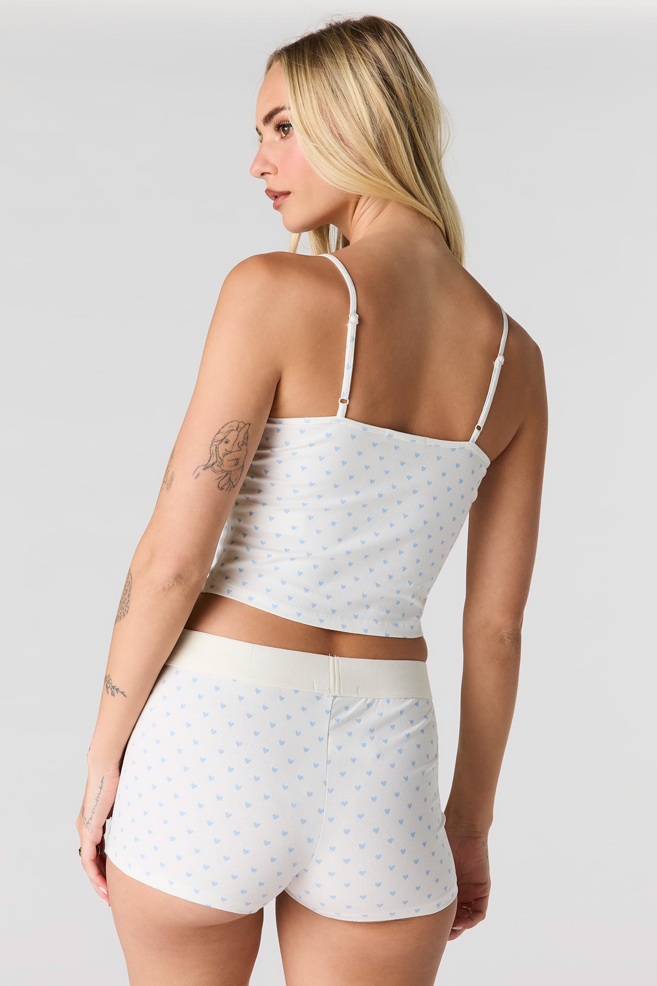 Printed Tank & Boxer Short Pajama Set