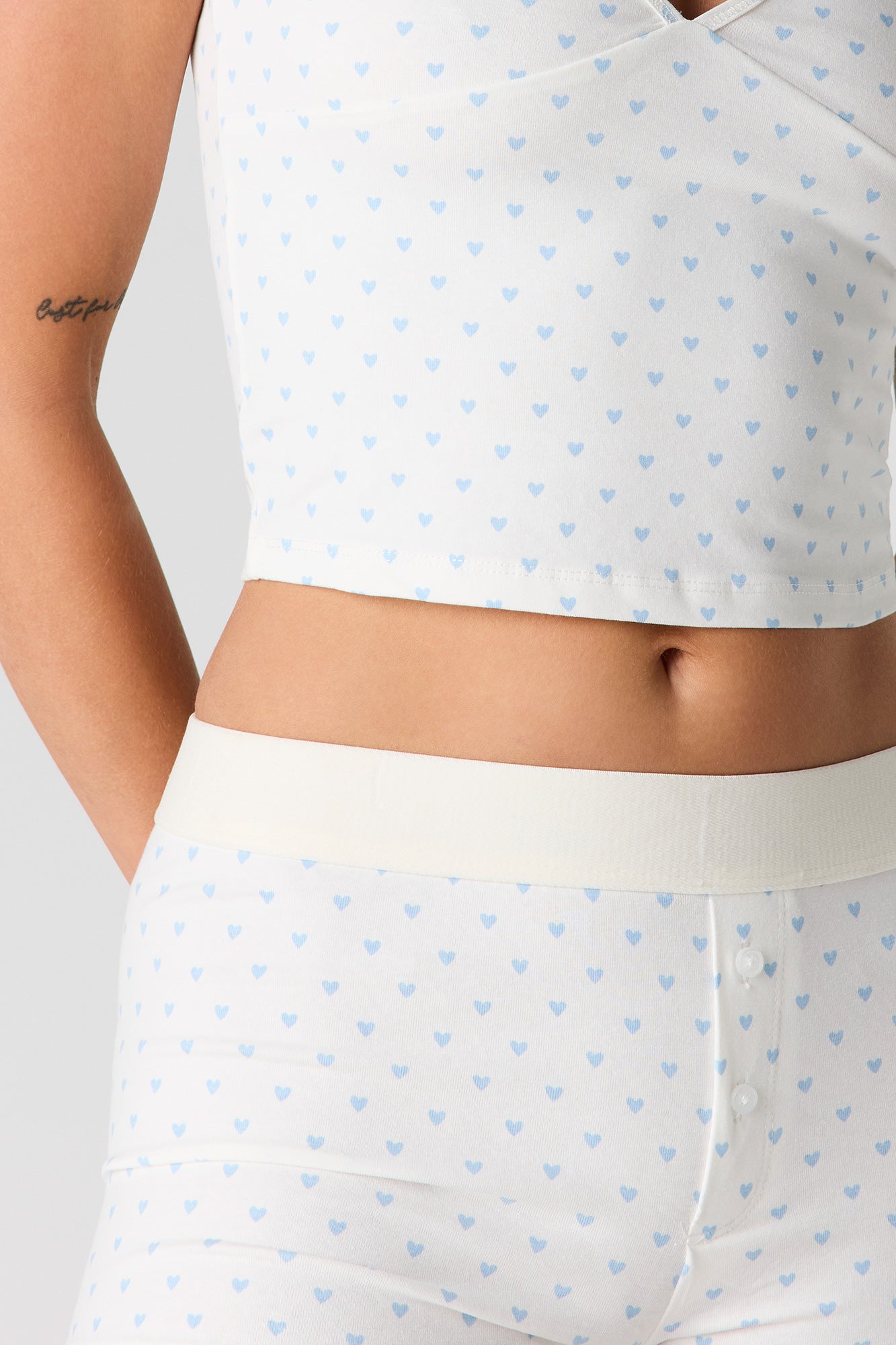 Printed Tank & Boxer Short Pajama Set