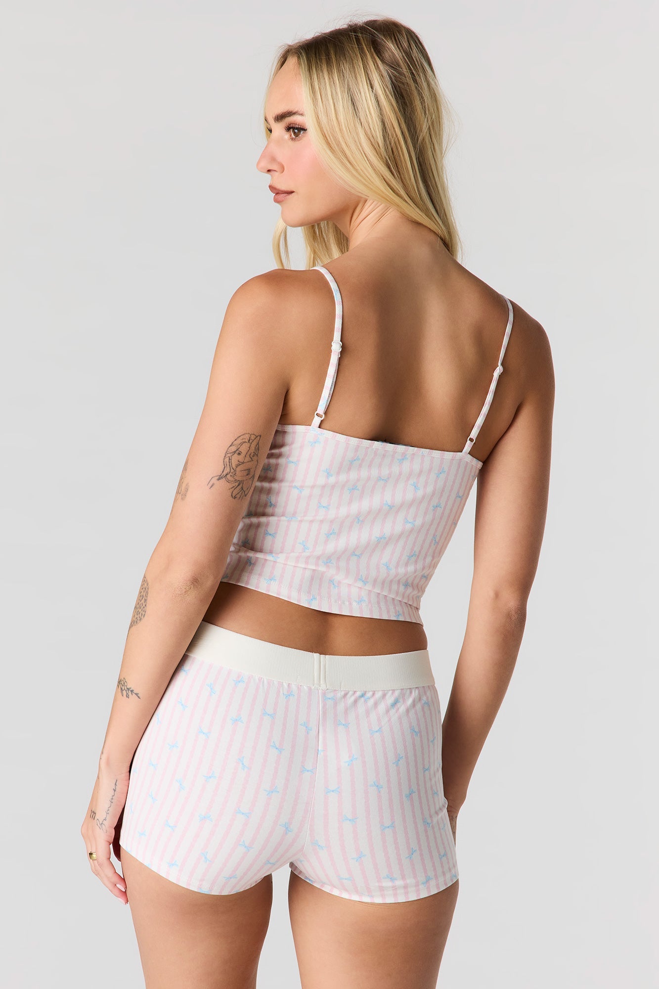 Printed Tank & Boxer Short Pajama Set