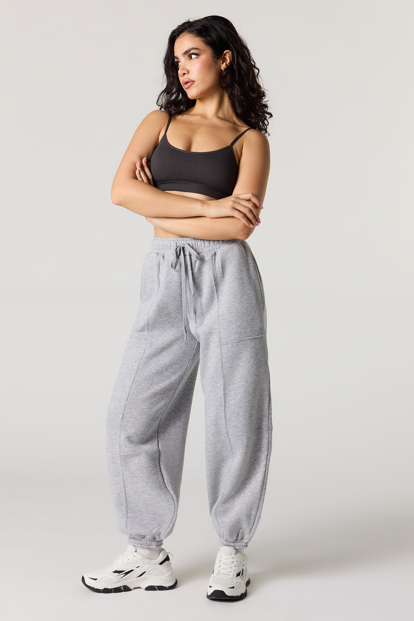 Seamless Ribbed Bralette with Built-In Cups
