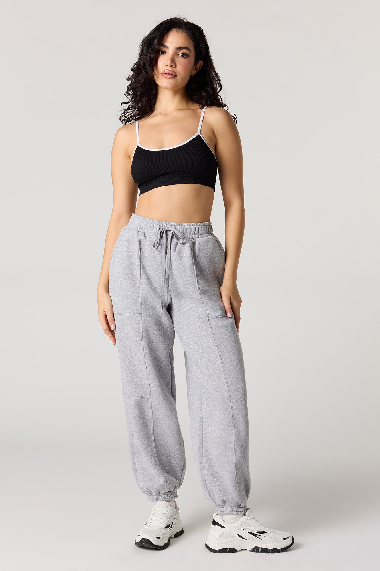 Seamless Ribbed Bralette with Built-In Cups