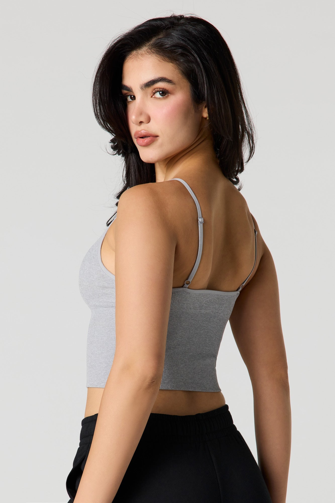 Braless Seamless Ribbed Tank