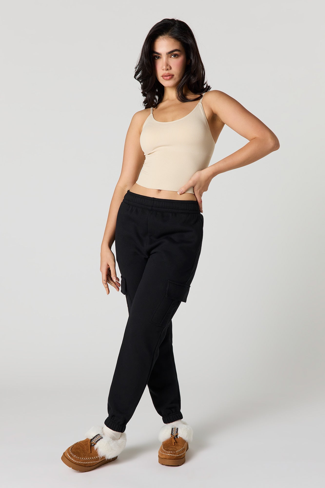 Braless Seamless Ribbed Tank