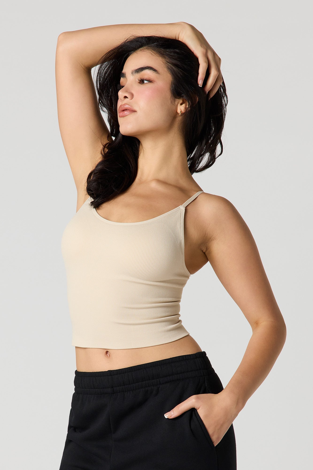 Braless Seamless Ribbed Tank