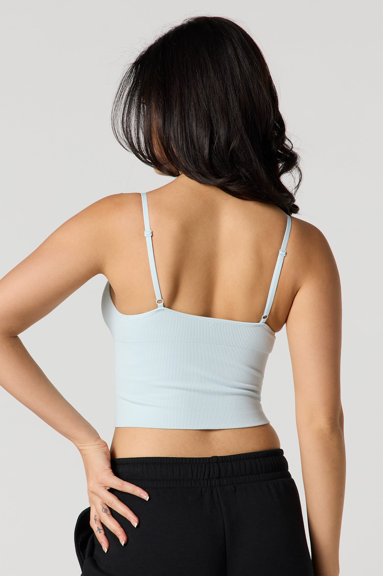 Braless Seamless Ribbed Tank