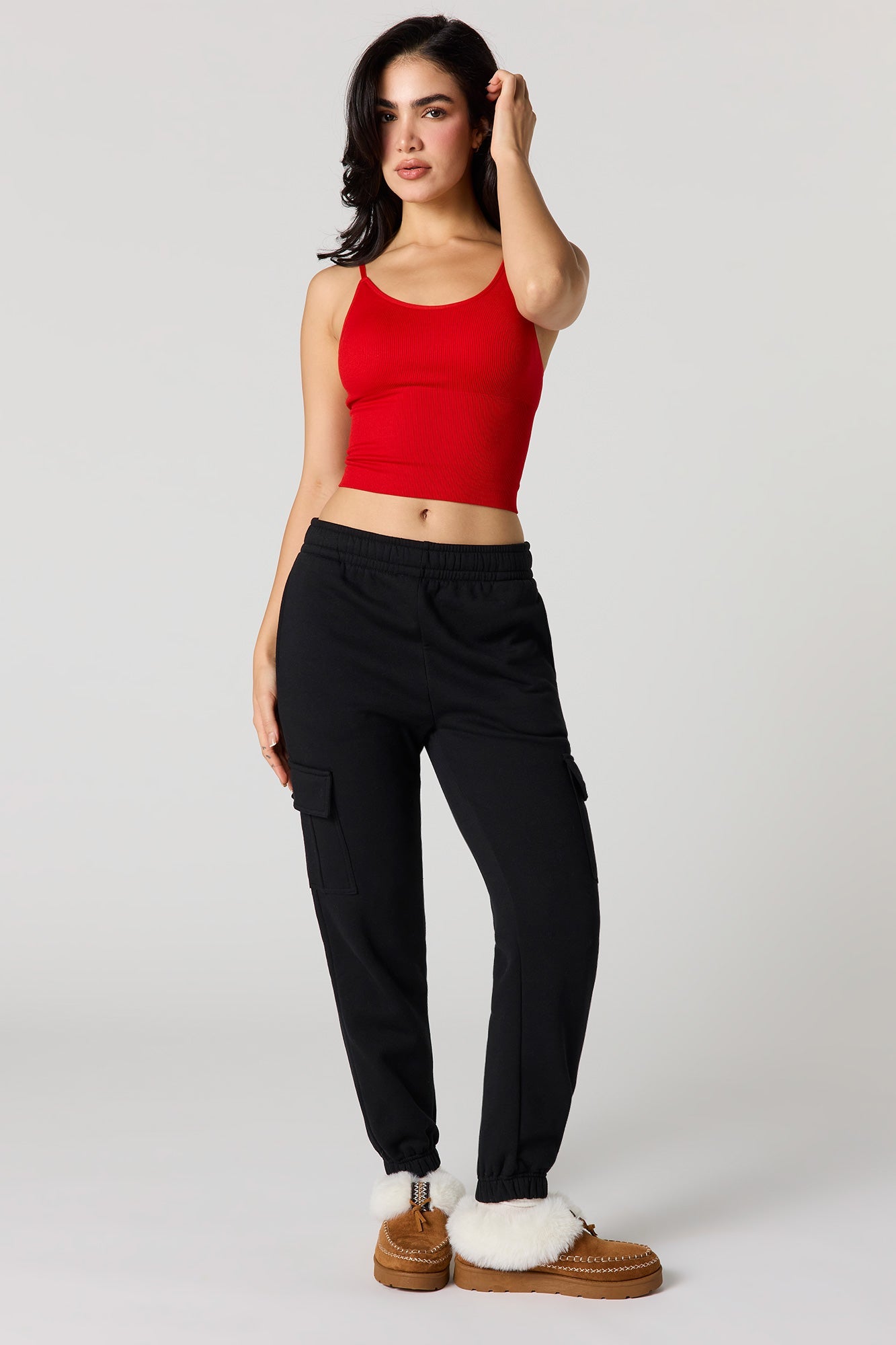 Braless Seamless Ribbed Tank