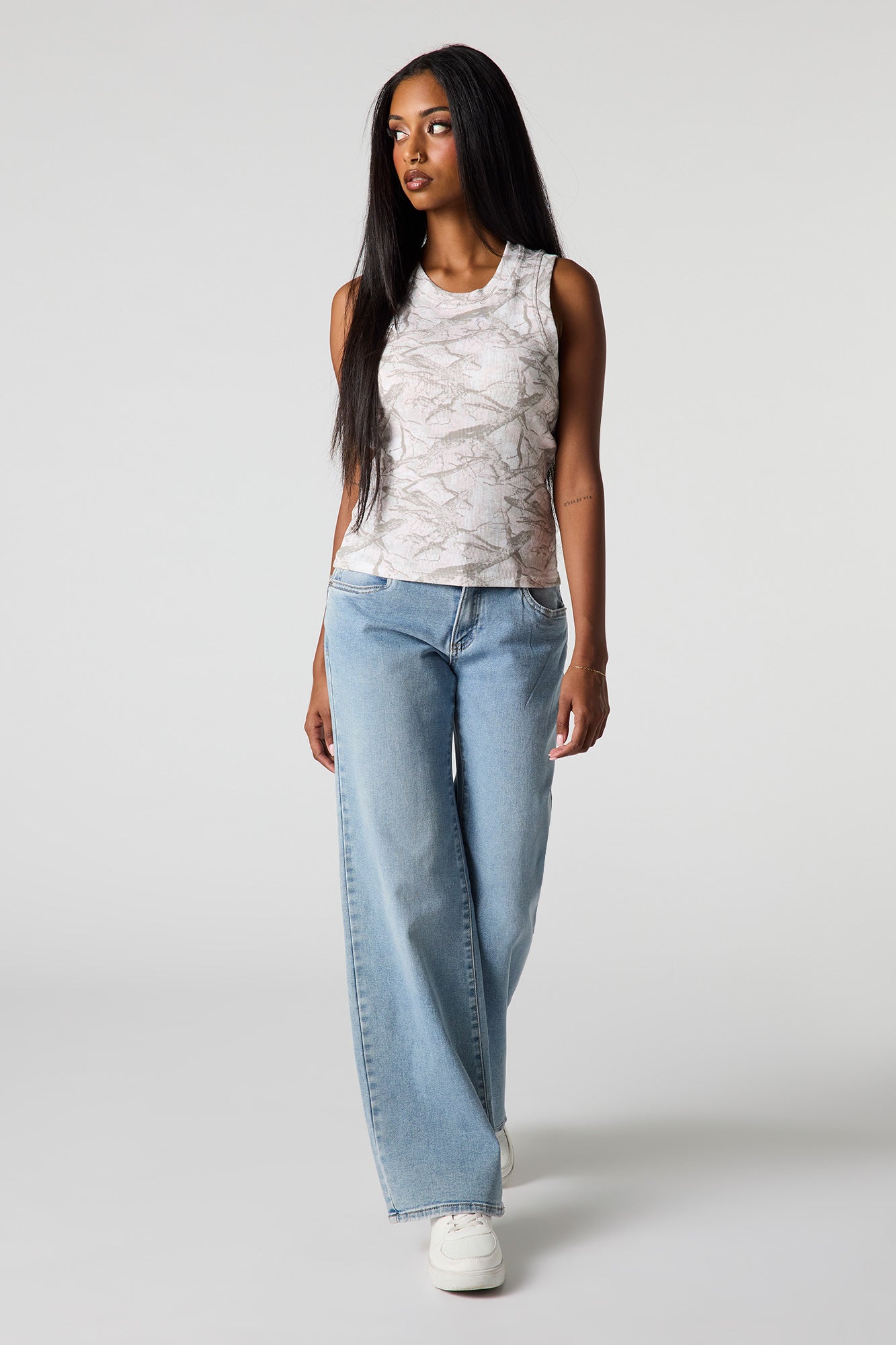 Classic Ribbed Crew Neck Tank