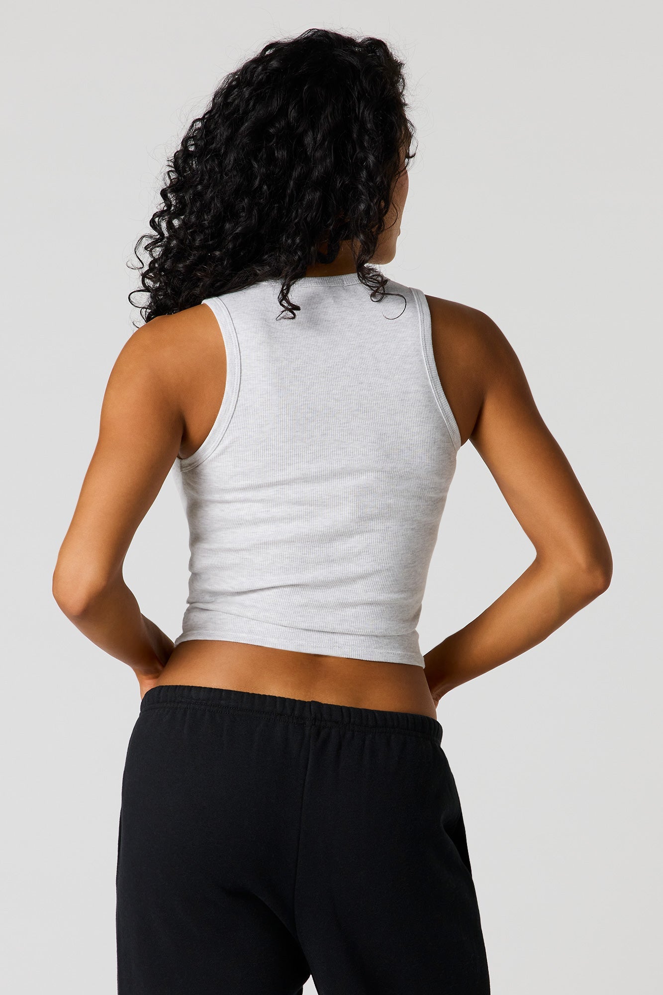 Ribbed Henley Tank
