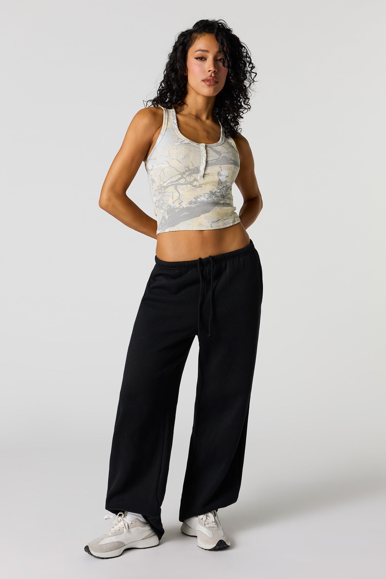 Ribbed Henley Tank