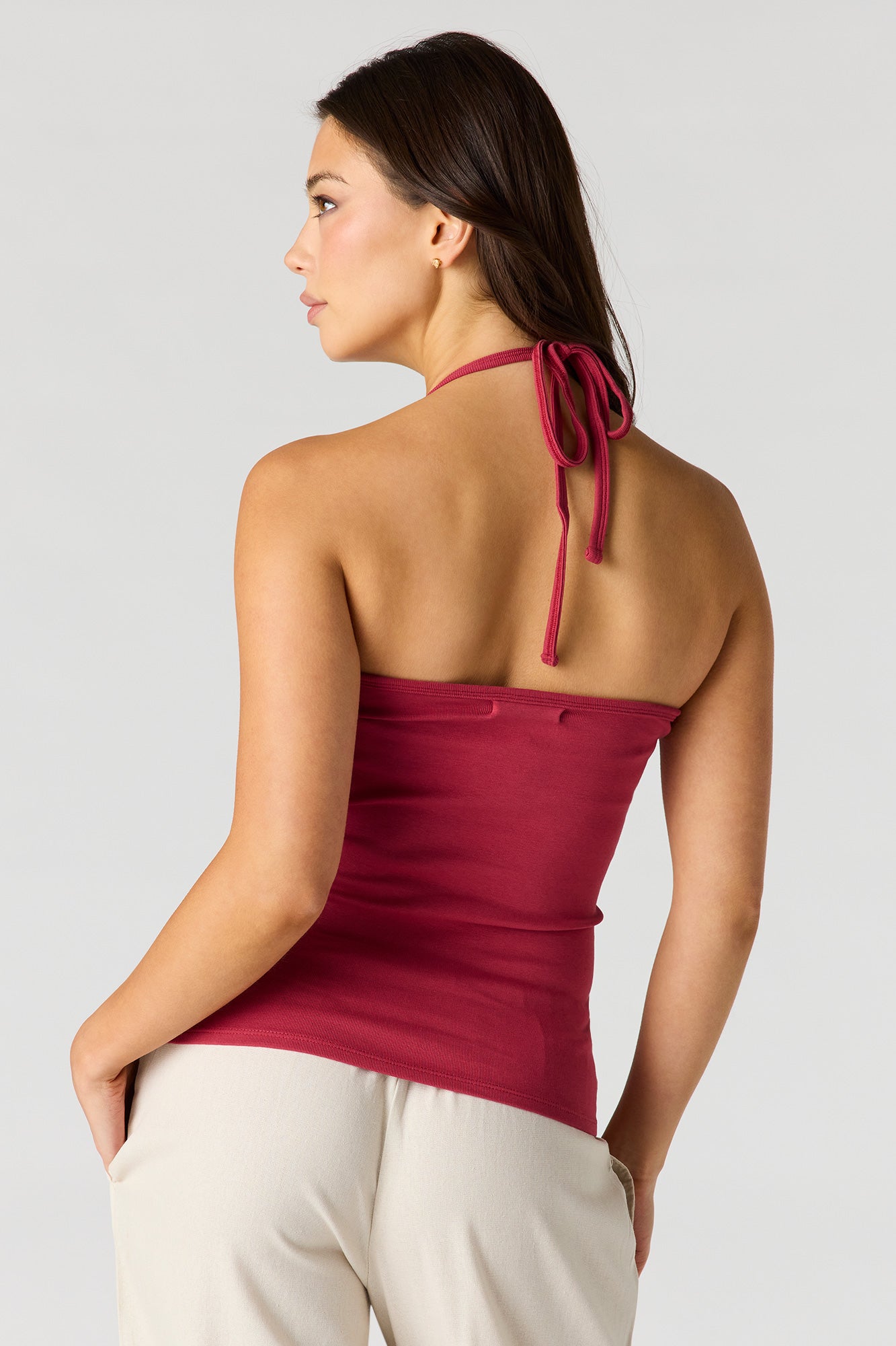 Ribbed Halter Top