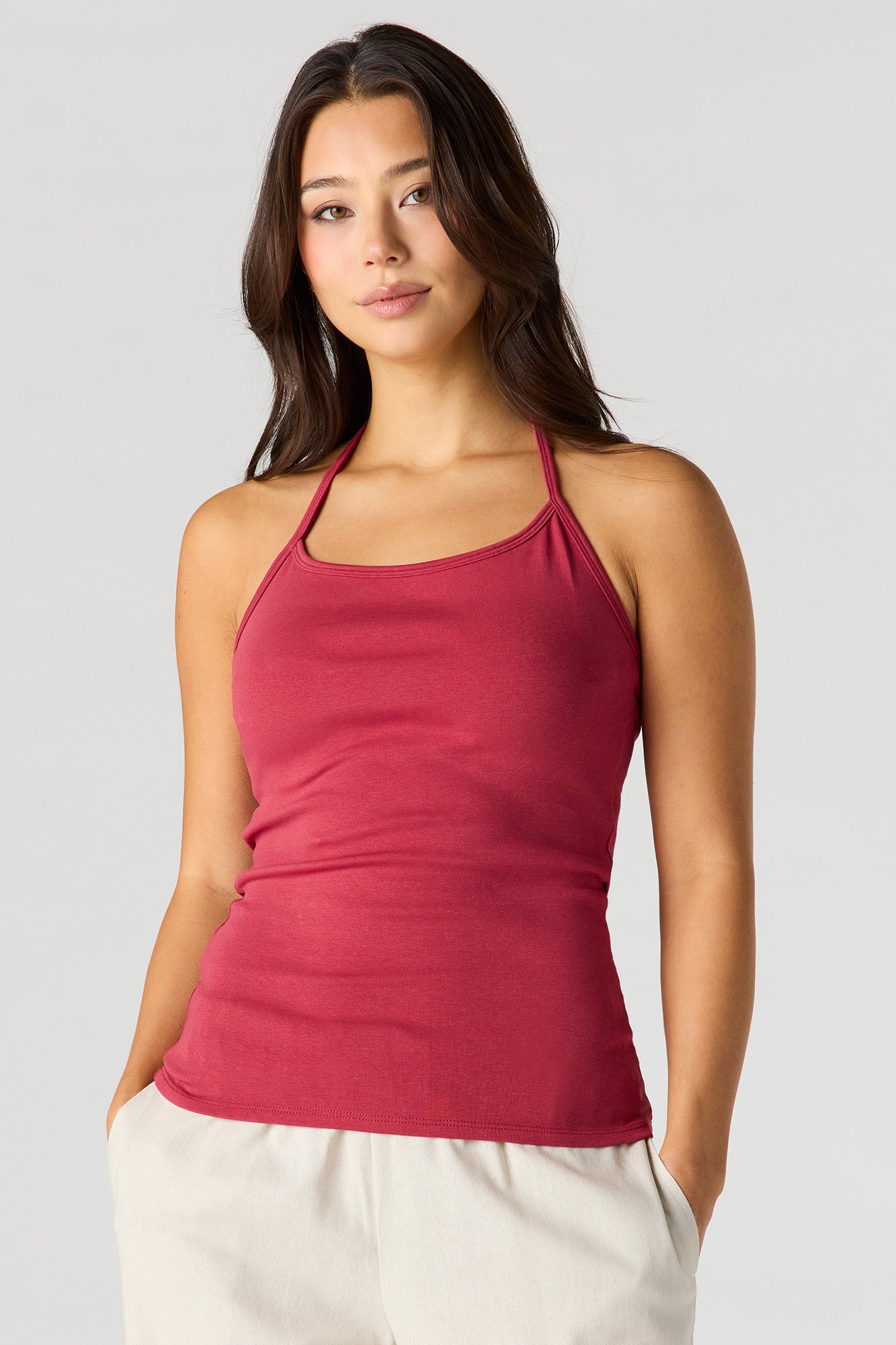 Ribbed Halter Top